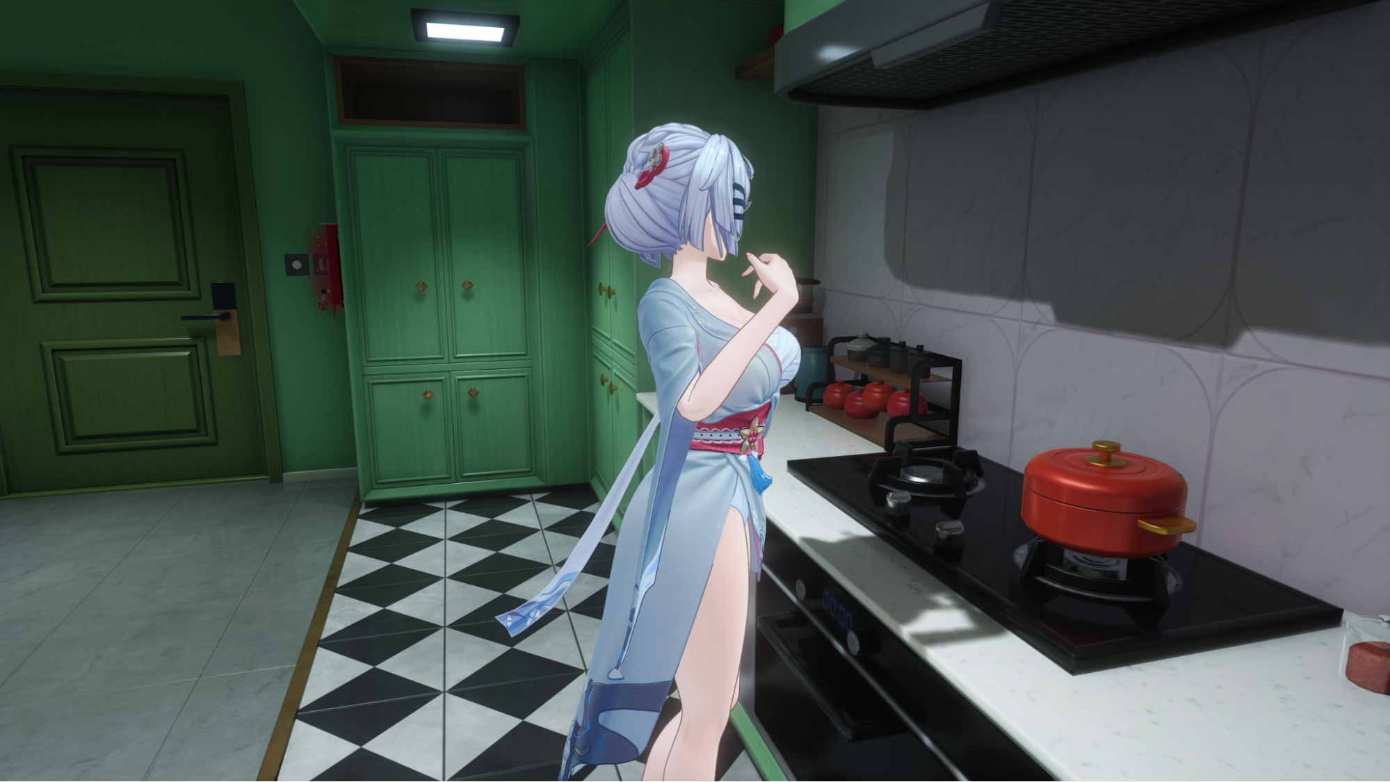 『NTE』にむちむちホクロ美女キャラが降臨。胸元にホクロ、背中にもホクロ……夏の夜空はここにあったのか。
_038
