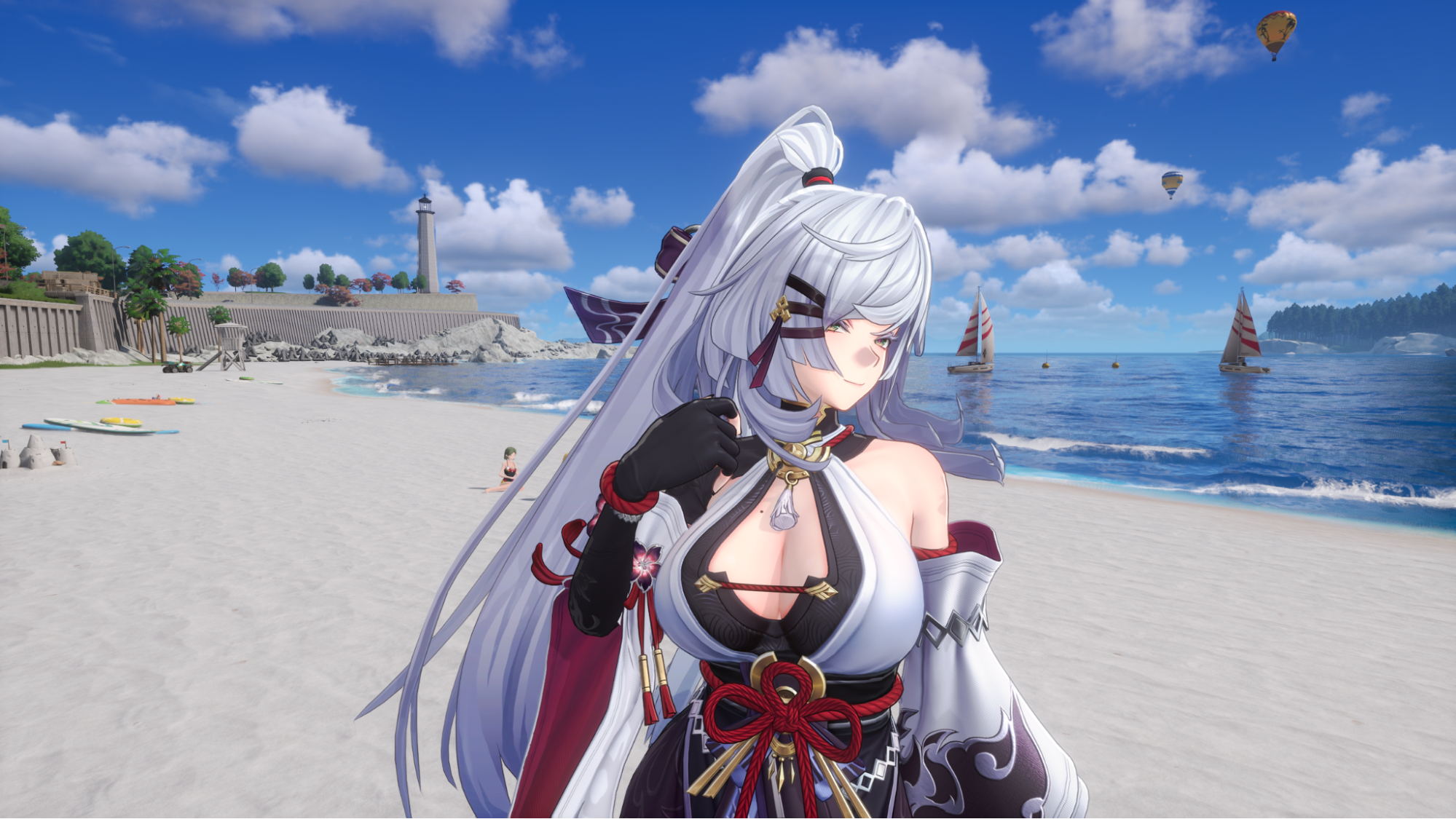 『NTE』にむちむちホクロ美女キャラが降臨。胸元にホクロ、背中にもホクロ……夏の夜空はここにあったのか。
_005