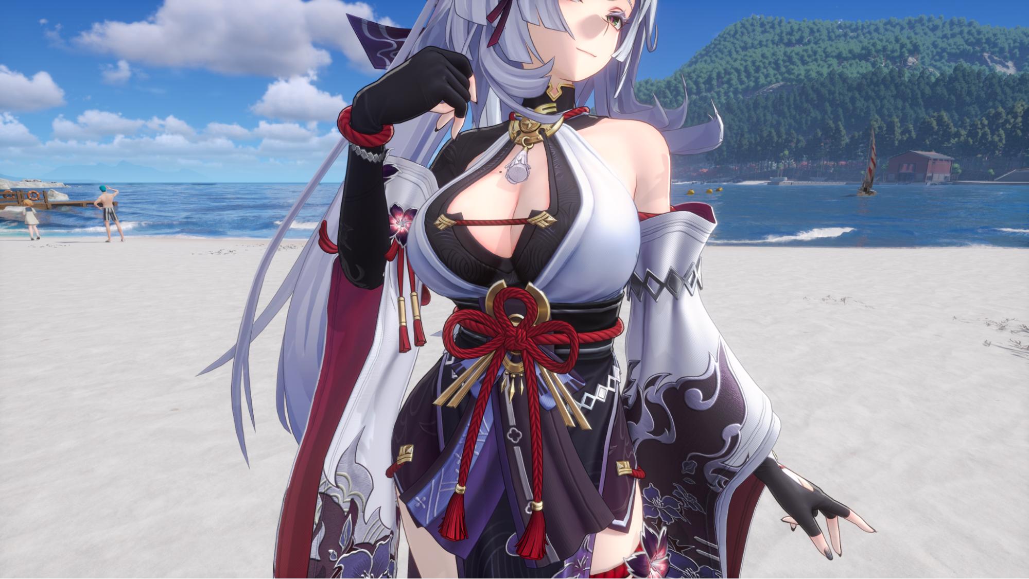 『NTE』にむちむちホクロ美女キャラが降臨。胸元にホクロ、背中にもホクロ……夏の夜空はここにあったのか。
_010
