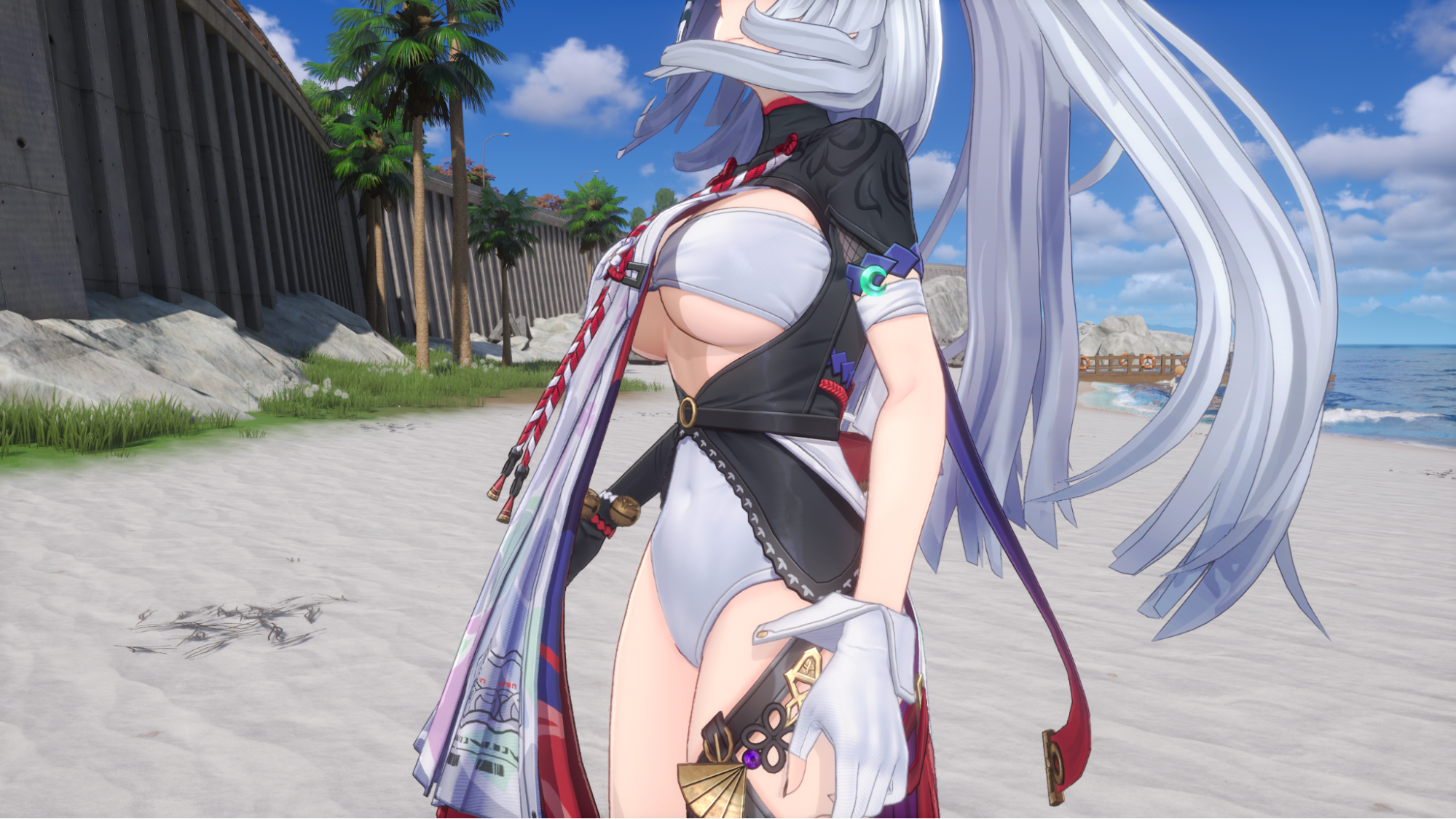 『NTE』にむちむちホクロ美女キャラが降臨。胸元にホクロ、背中にもホクロ……夏の夜空はここにあったのか。
_021