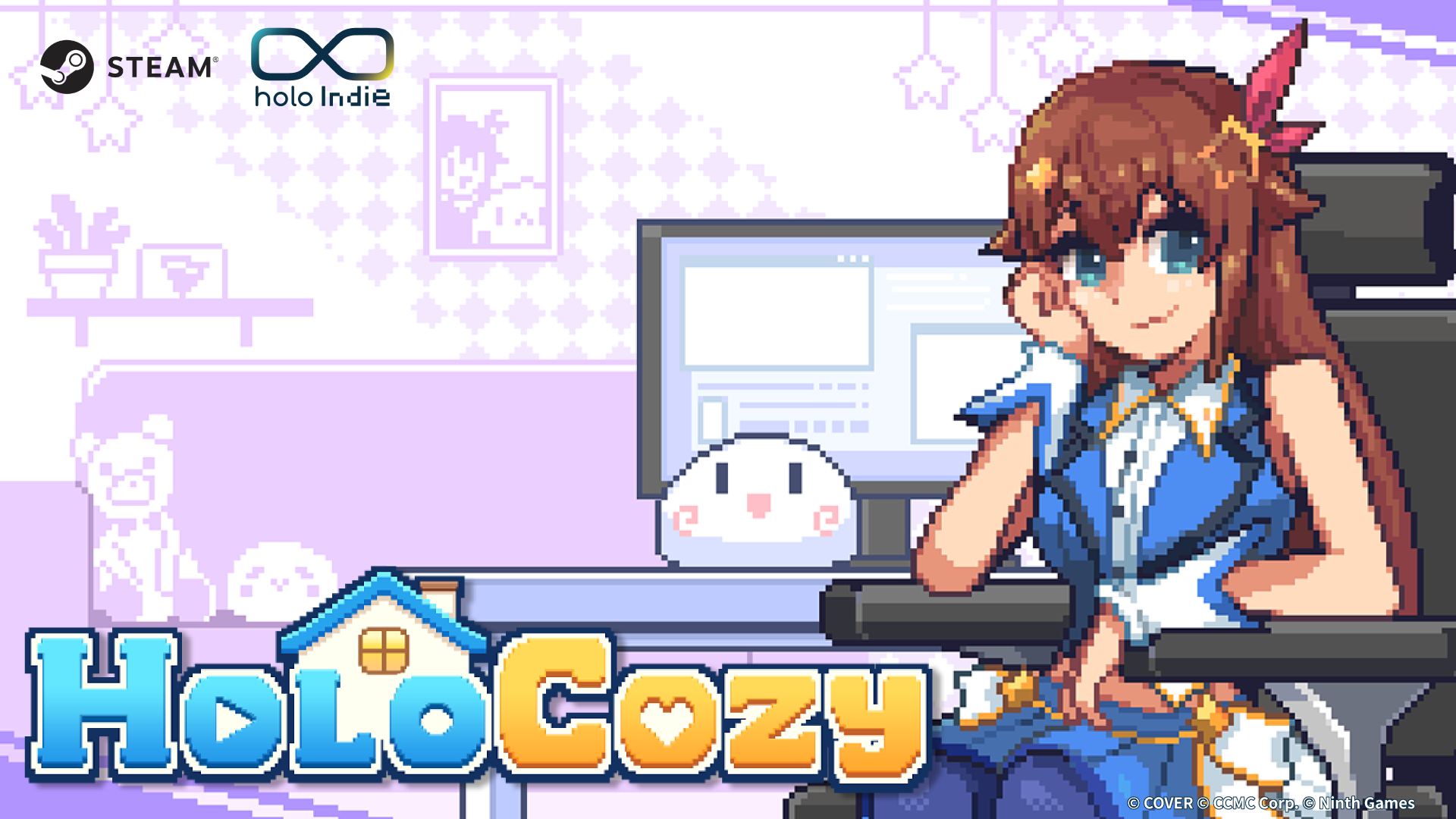 「ホロライブ」メンバーと一緒に仕事や勉強ができるデスクトップ常駐型ゲーム『HoloCozy』Steamストアページが公開_009