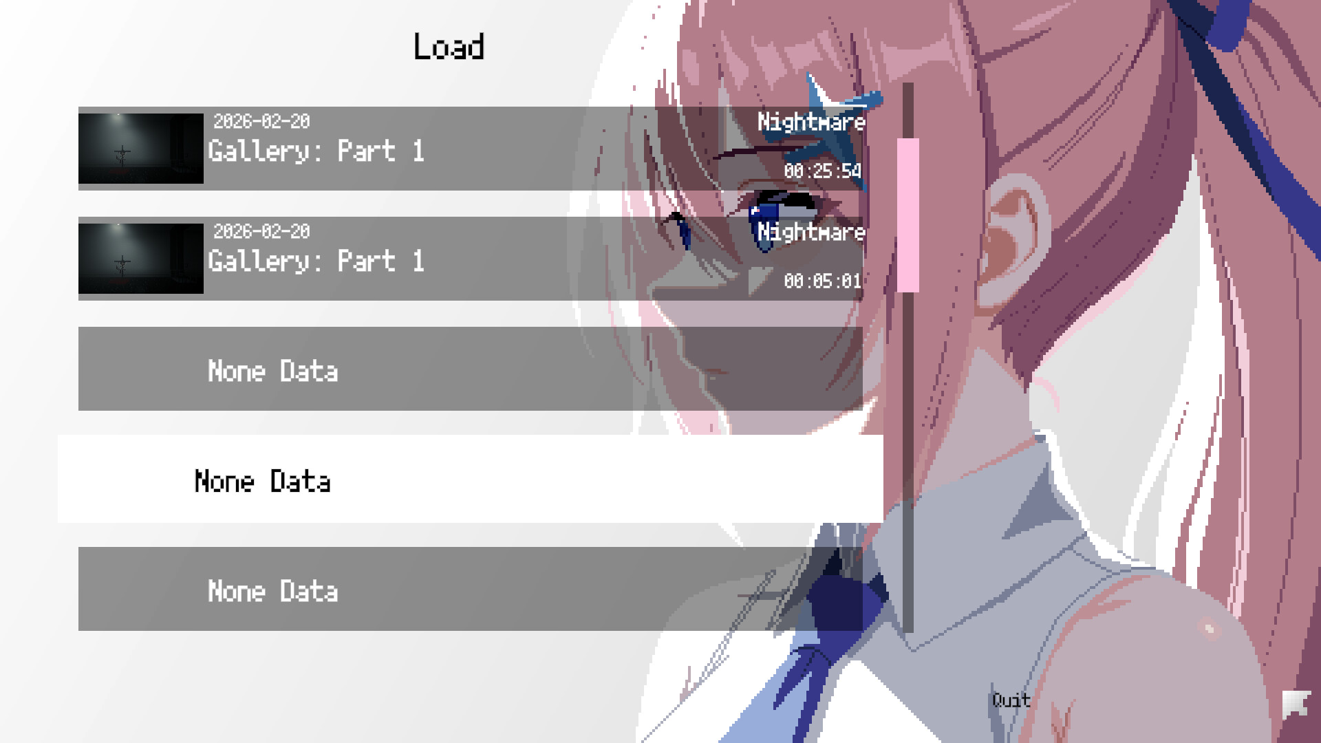 『Leyla In Veil』の体験版がSteamにて配信中。ピクセル調の横スクロールサバイバルホラーゲーム_002