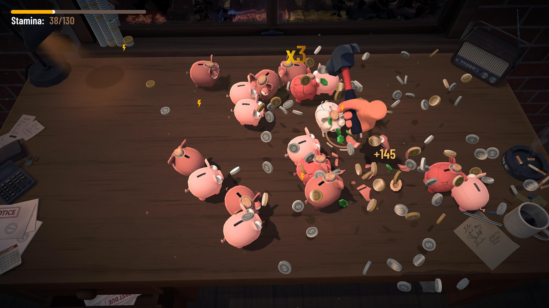 『Bills Must Be Paid』が人気爆発。豚の貯金箱をひたすら叩き割る借金返済ゲーム_001