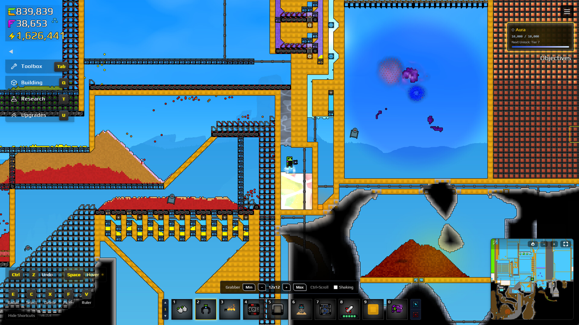 『Sandustry サンダストリー』が本日Steamで早期アクセス開始。ピクセル単位で物理演算がはたらく2D工場ゲーム_006