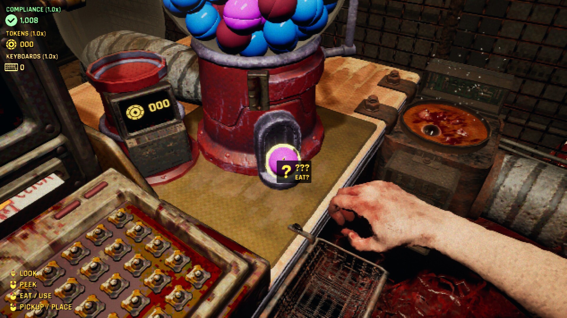 『KEYKRUNCHER™』体験版がSteamで配信中。次々に用意されるキーボードをキーキャップ単位で食べていくホラーゲーム_002