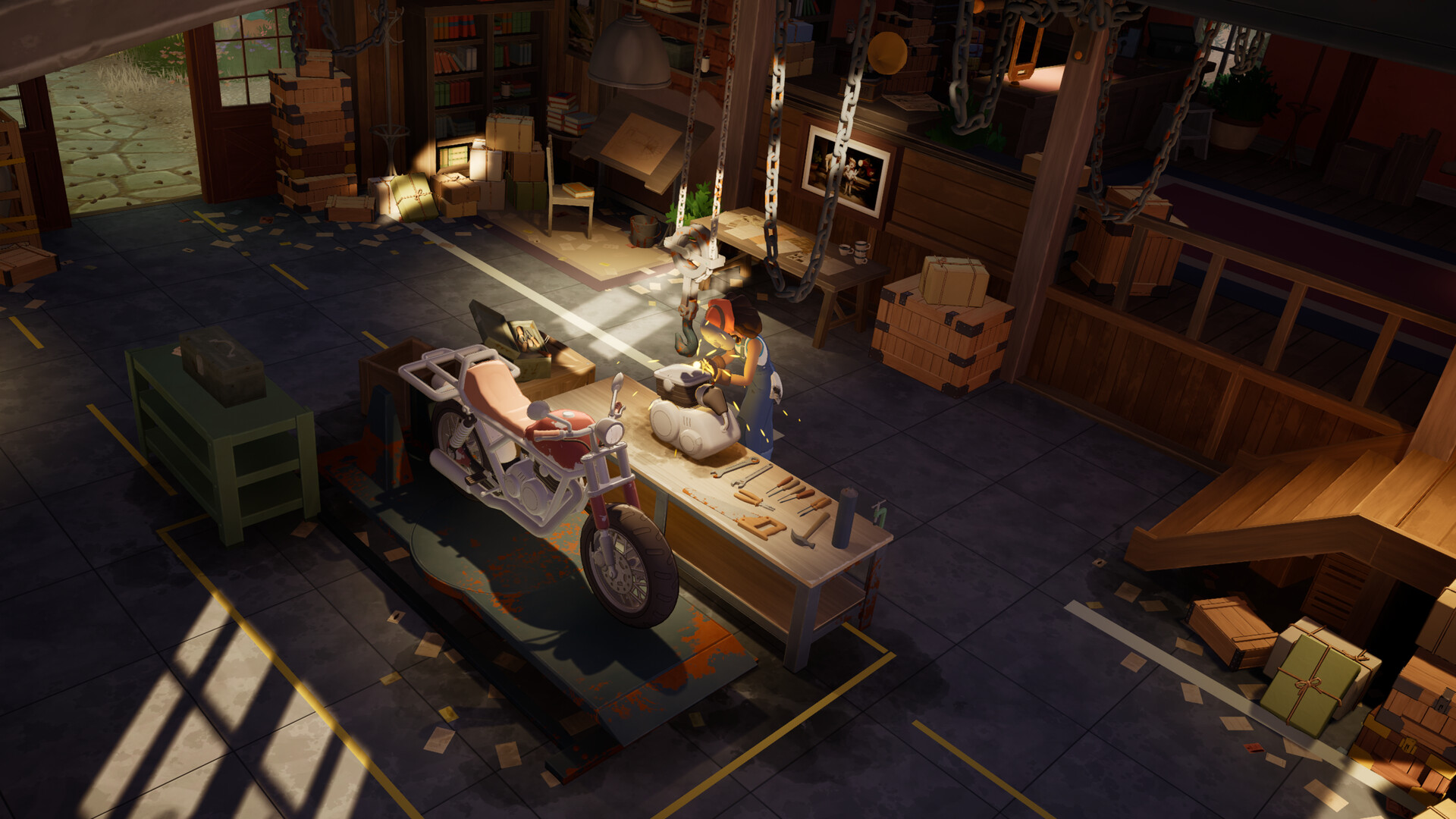 「空飛ぶバイク」で配達人として生活するゲーム『Into the Wind』のプレイ映像が公開。空賊をマシンガンで撃つ要素も_003