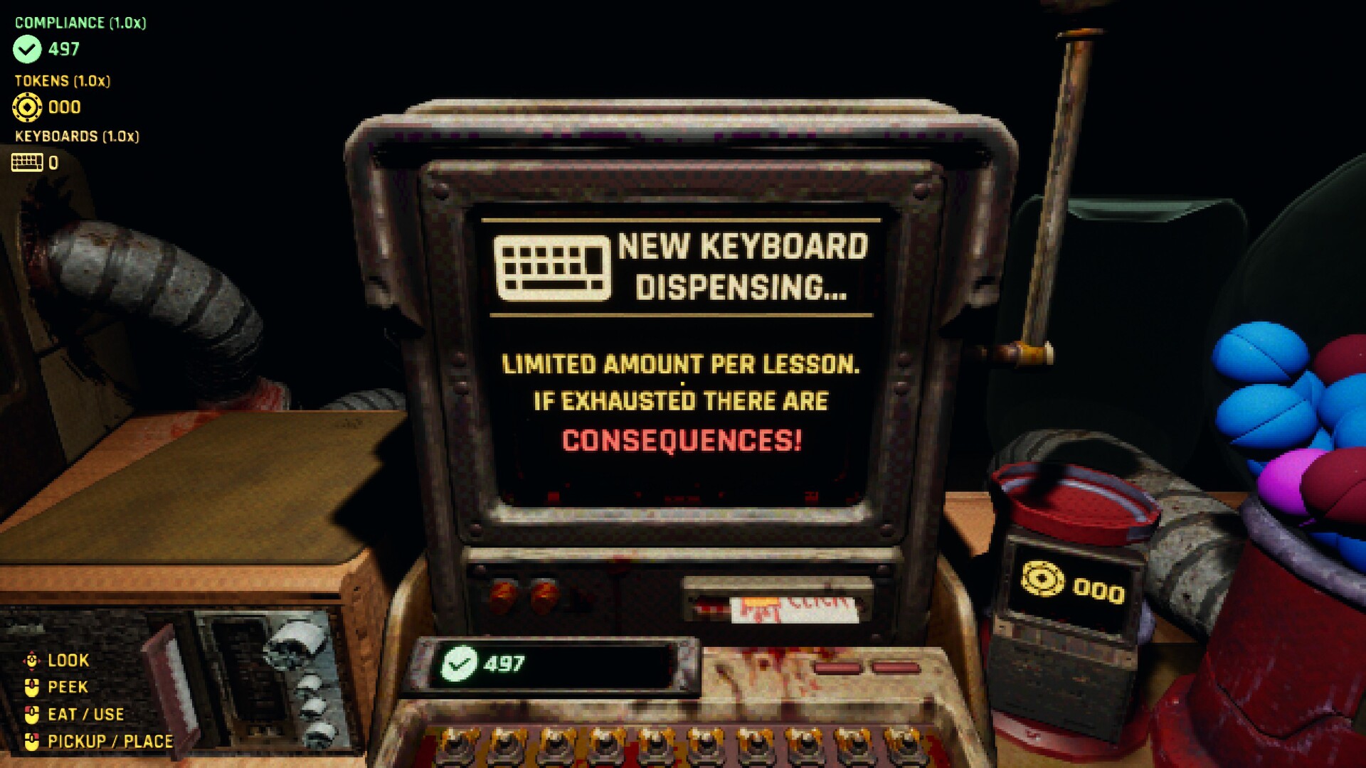 『KEYKRUNCHER™』体験版がSteamで配信中。次々に用意されるキーボードをキーキャップ単位で食べていくホラーゲーム_003