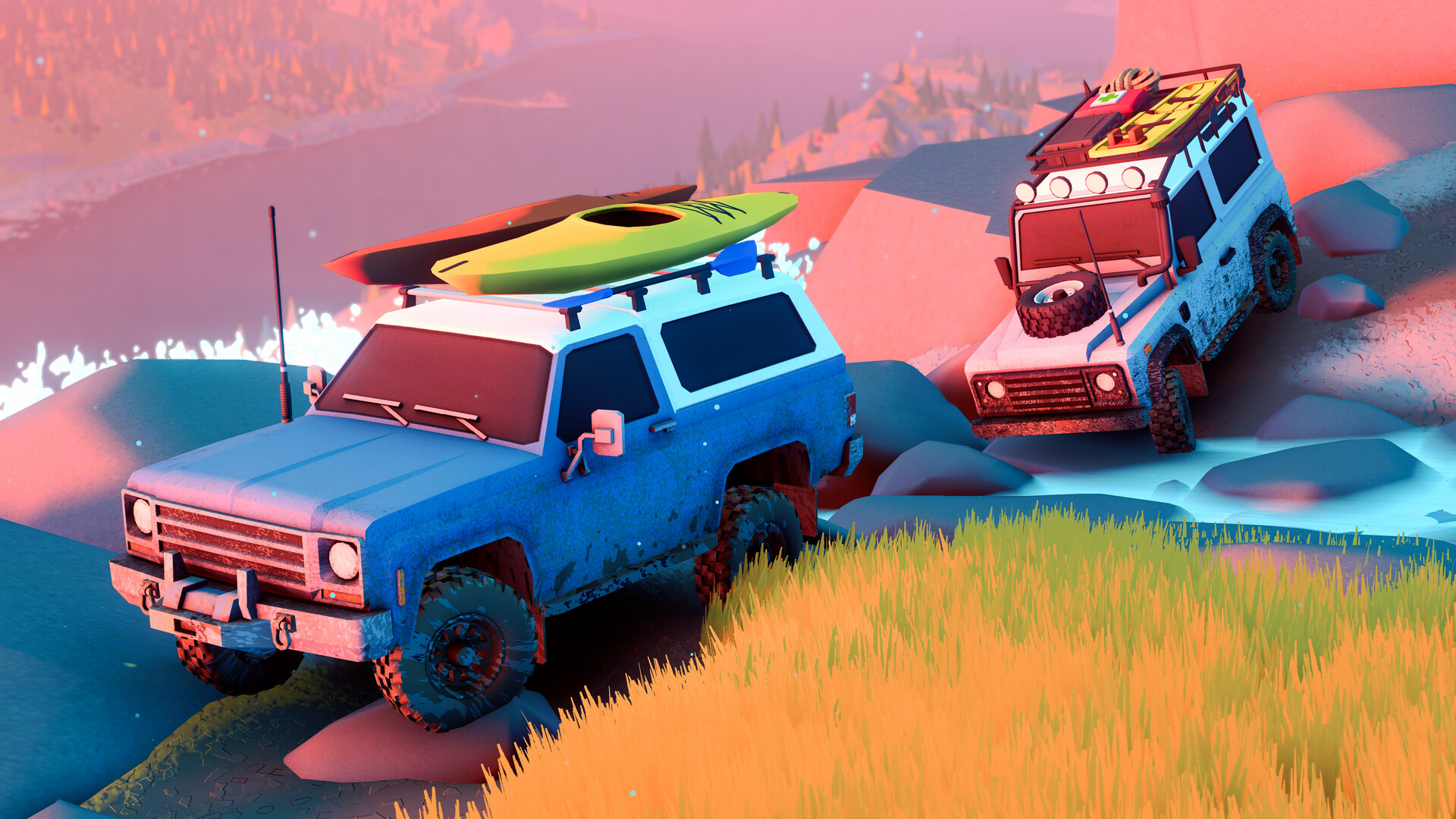 『over the hill』がSteamにて10月15日発売。オフロードを踏破して大自然をドライブするゲーム_001