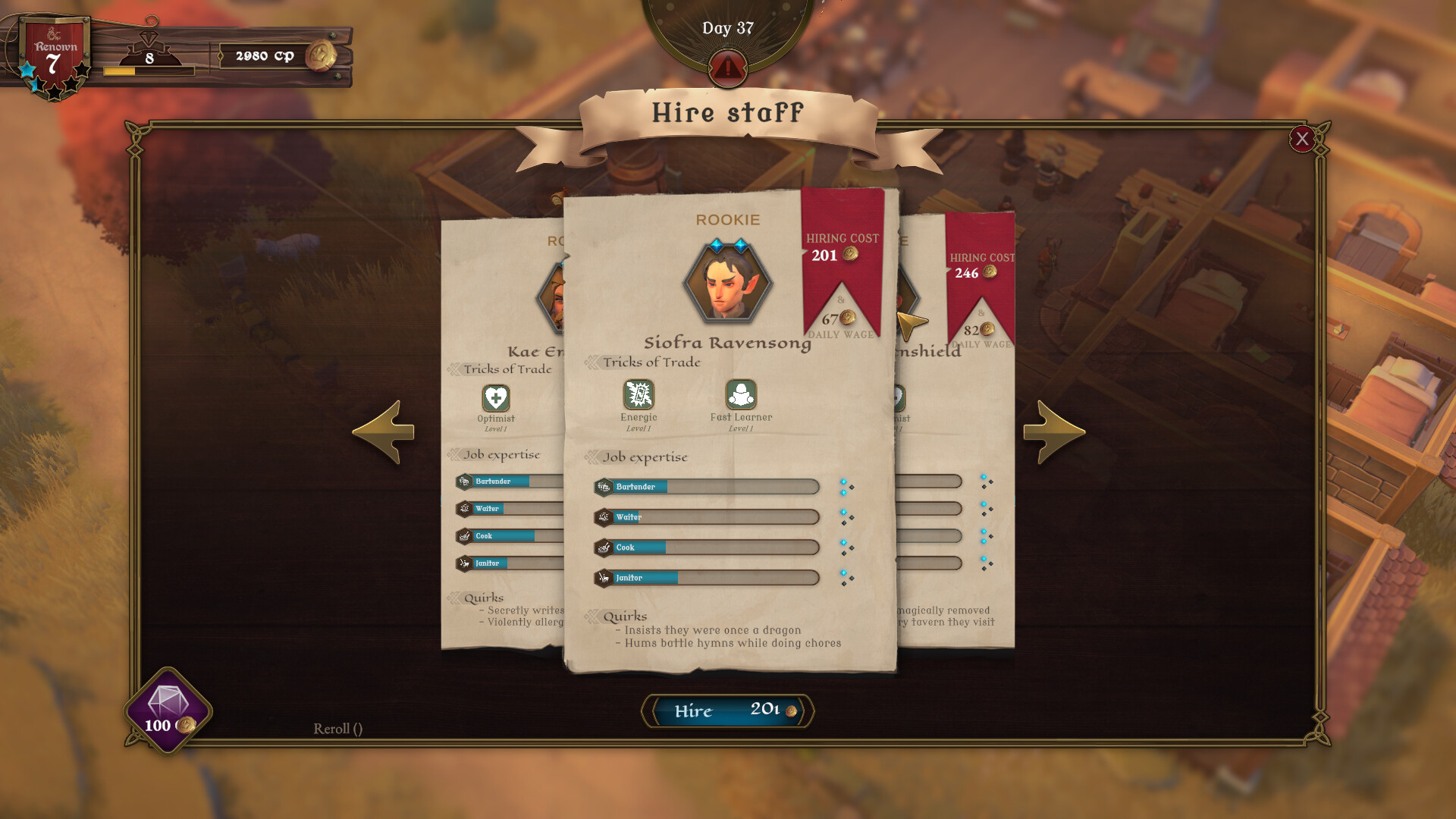 『ダンジョンズ&ドラゴンズ』の酒場経営ゲーム『Long Rest Tavern』発表。冒険は英雄に任せて、ひたすら酒場を営める_003