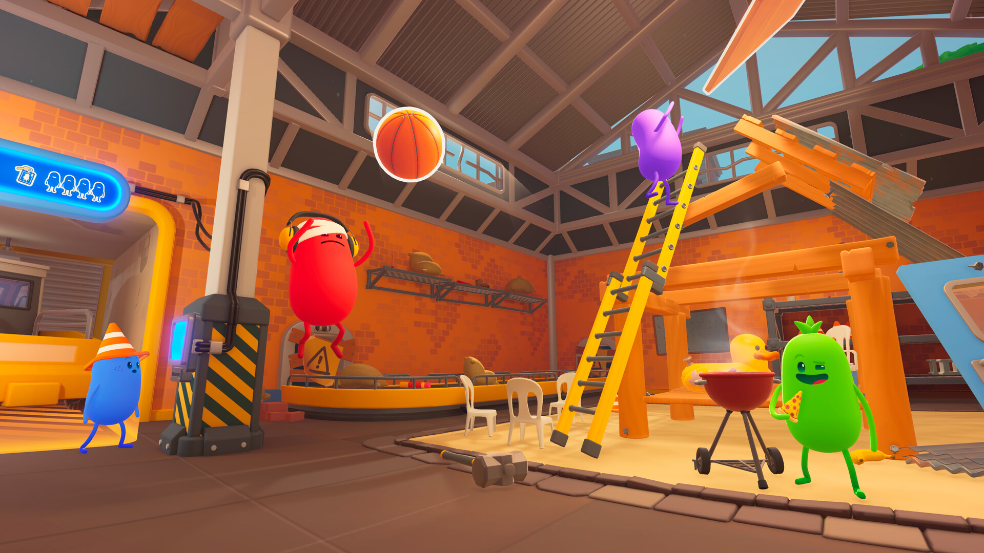 危険な建設現場に挑む最大4人協力ゲーム『Dumb Ways to Build』が9月10日発売決定_002
