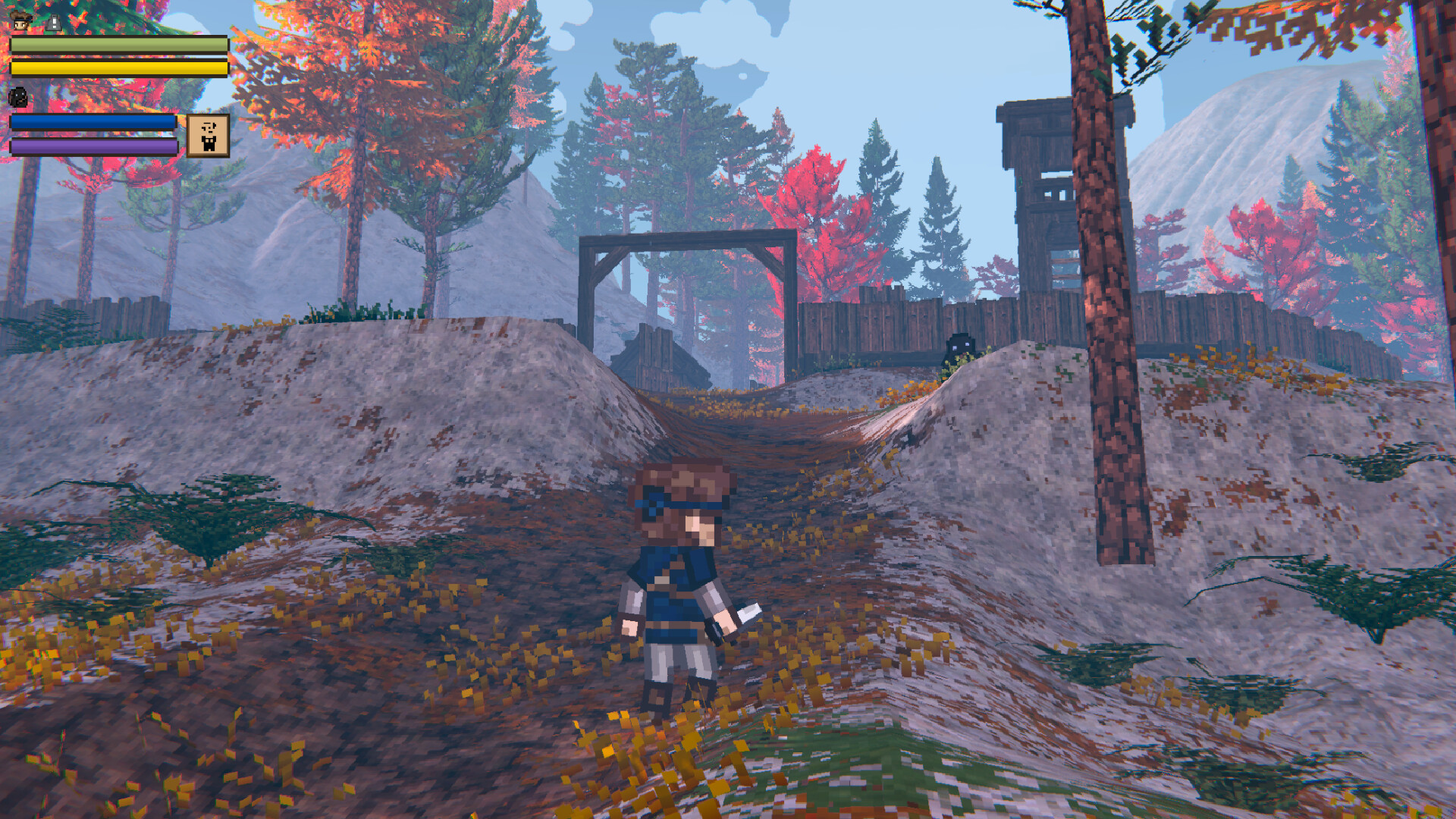 『EthrA』プレイテストが開始。「探索」「戦闘」に重きを置いたドット絵3DオープンワールドRPG_003