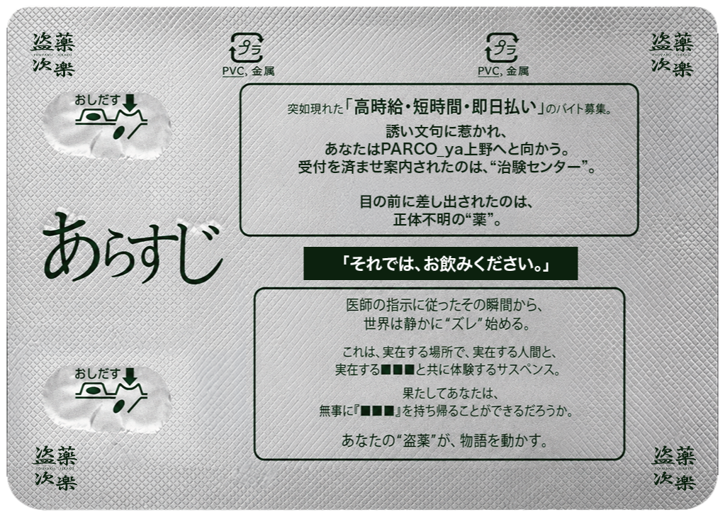 体験型周遊イベント『盗薬次楽』が8月28日よりPARCO_ya上野で開催
_016