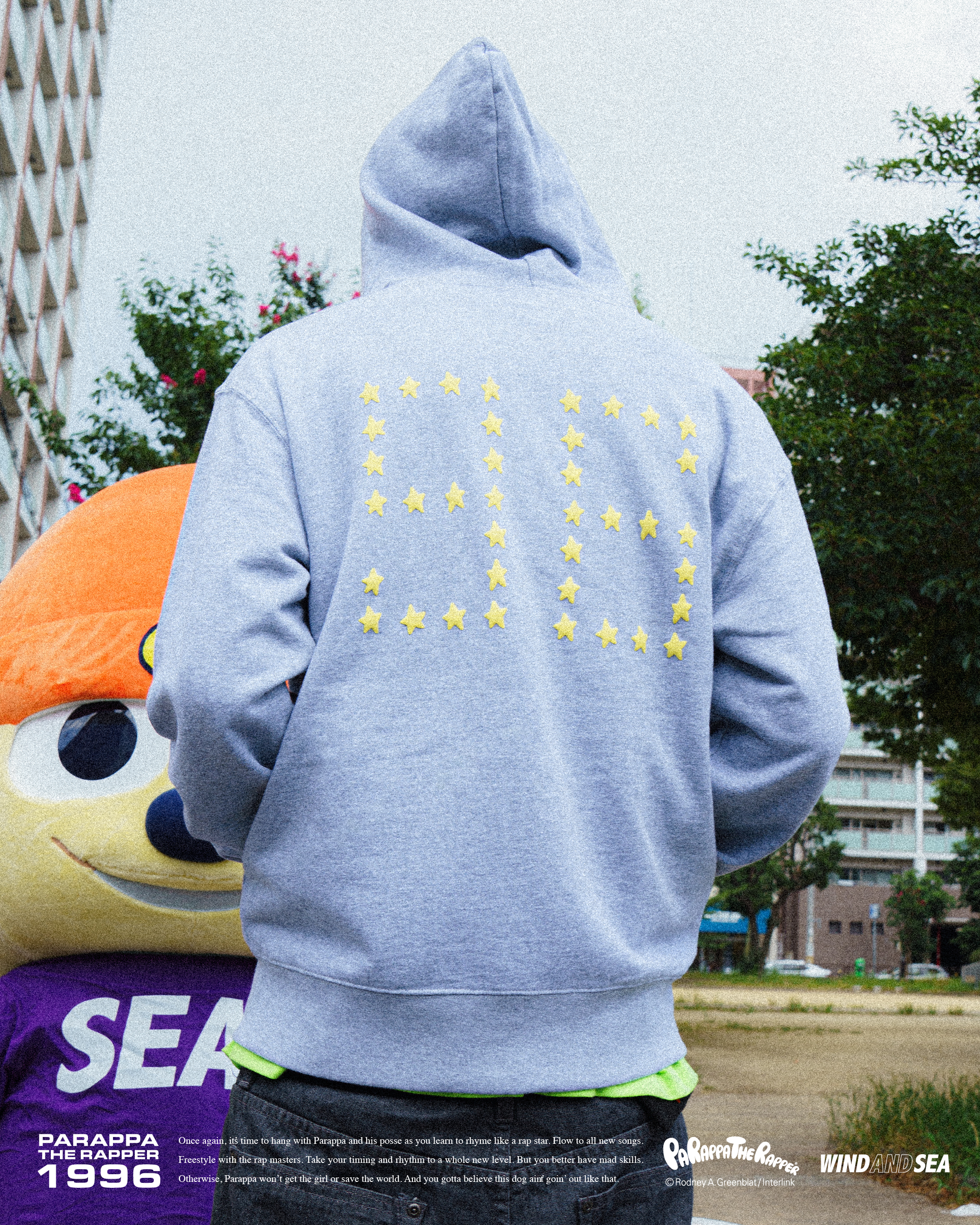 『パラッパラッパー』と「WIND AND SEA」とのコラボレーションコレクションが発表_004