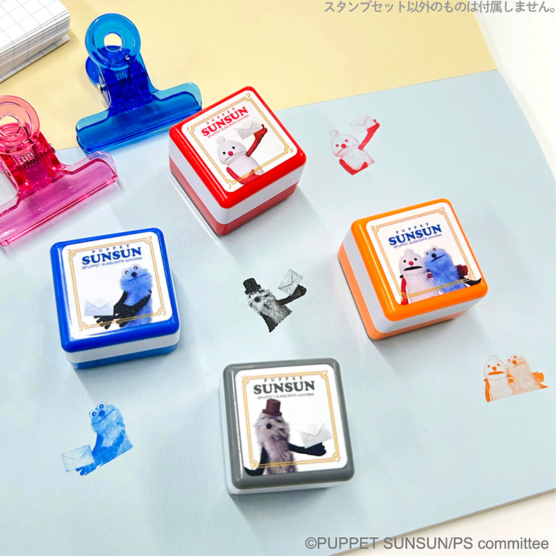 パペットスンスンの郵便局限定グッズが登場。マスコット(レター)、がまぐち財布、スタンプセット、レターセットなどがラインナップ_004
