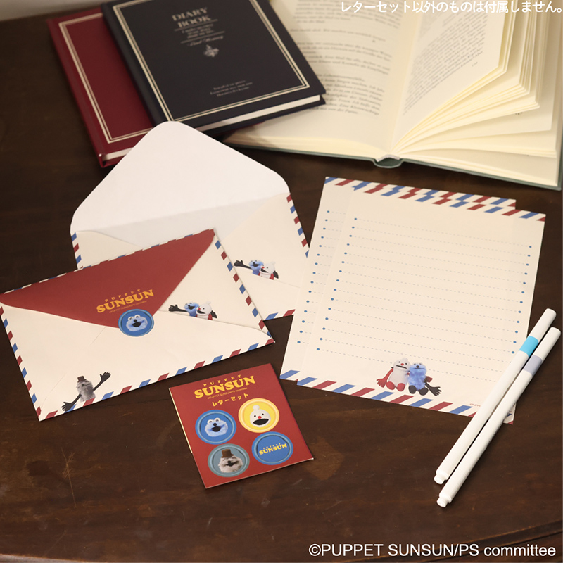 パペットスンスンの郵便局限定グッズが登場。マスコット(レター)、がまぐち財布、スタンプセット、レターセットなどがラインナップ_005