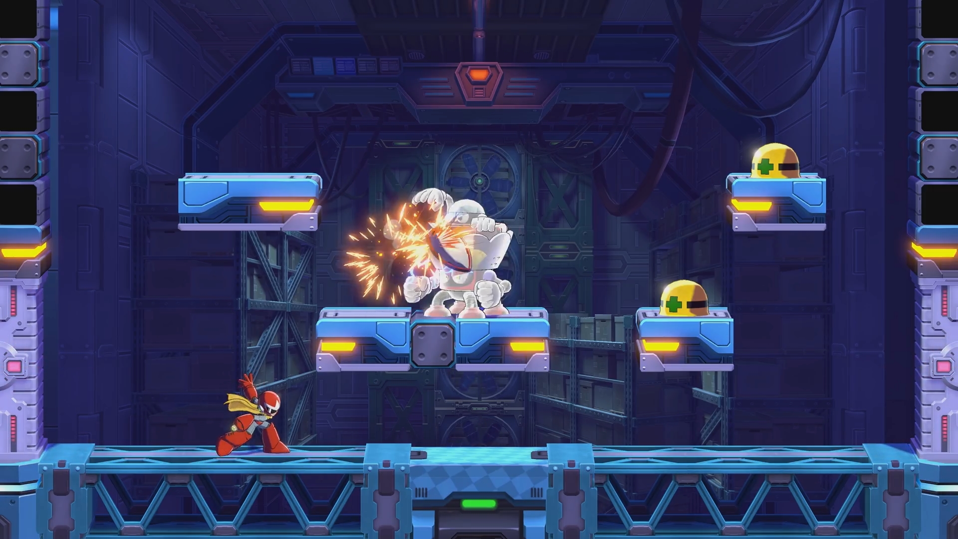 『ロックマン: デュアル オーバーライド』 プレイアブルキャラクター・ブルースのプレイ映像が公開_004