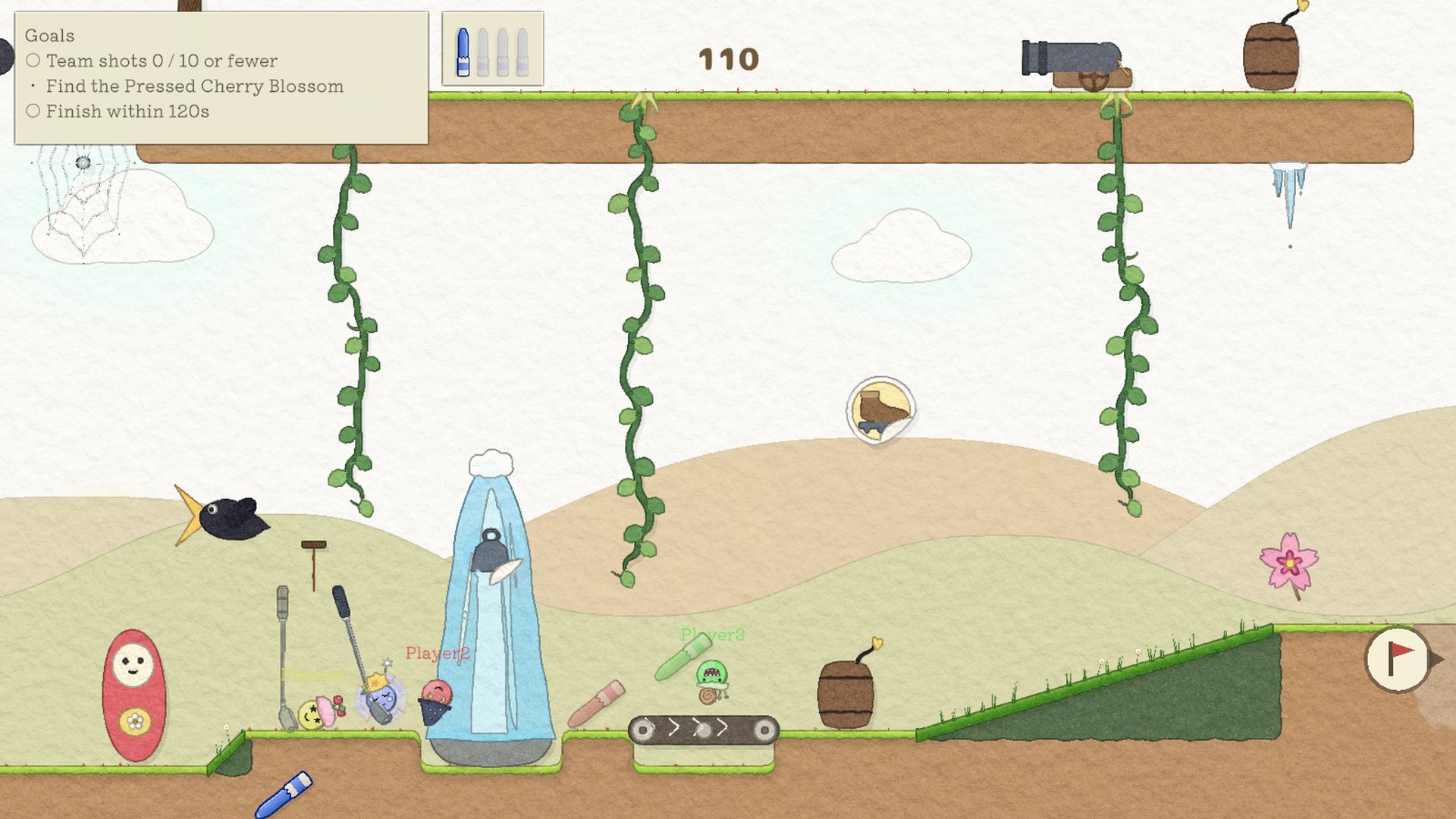 『お絵描きゴルフ』のSteamストアページが公開。最大12人でクレヨンで線を描き、その線を利用しながら遊ぶ物理ゴルフゲーム_001