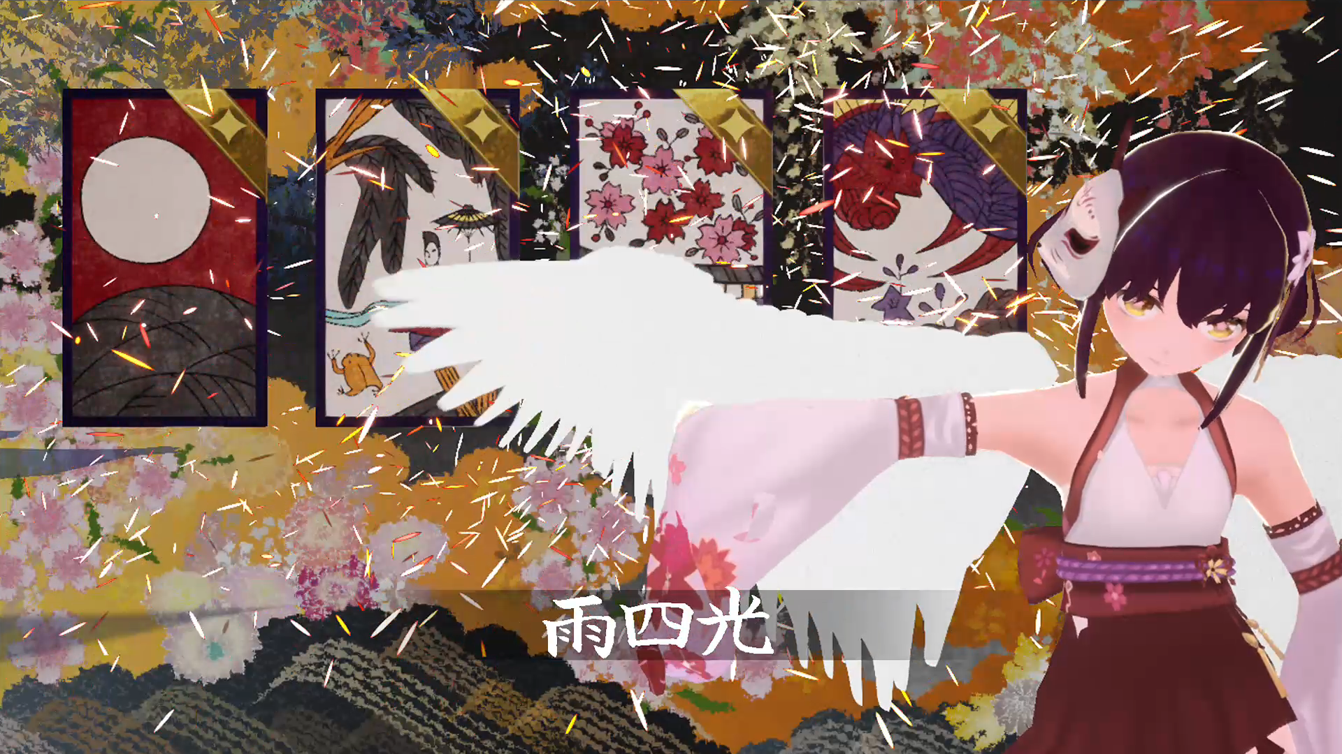 「花札」で戦うローグライトアクションゲーム『花札ノ巫孤』Steamストアページが公開_001