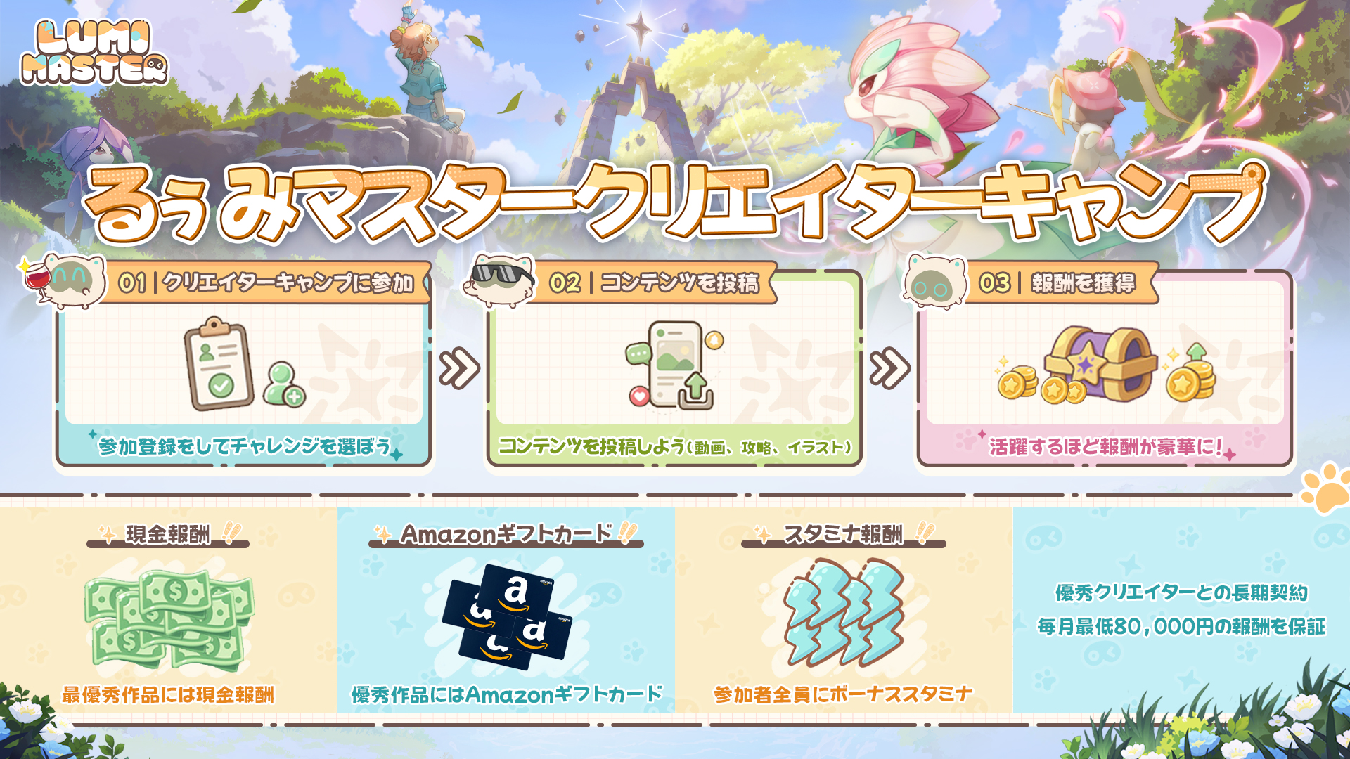 『Lumi Master』（るぅみマスター）正式サービス開始。かわいいモンスターを集めて育てるRPG_015