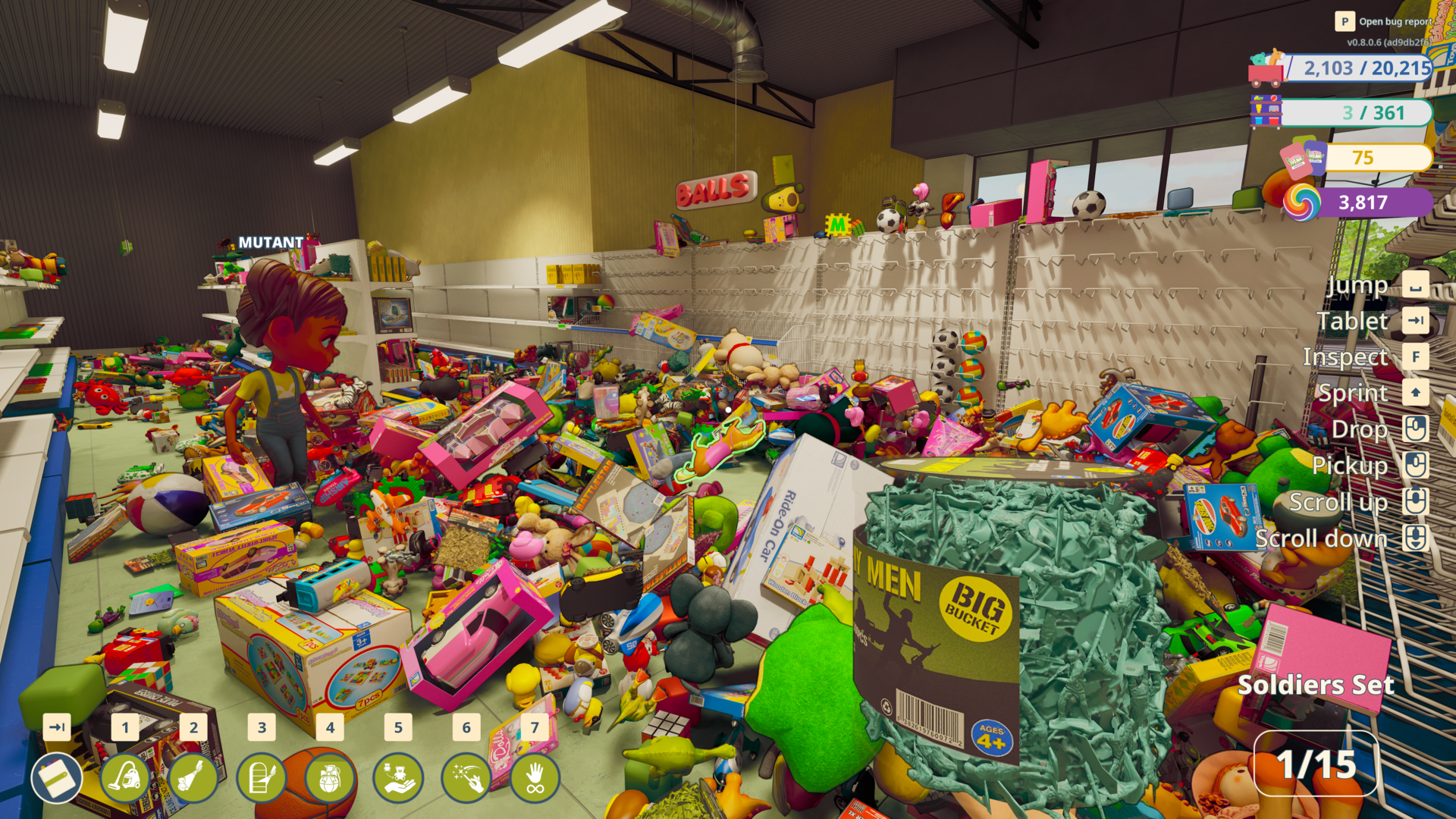 『みんなでおもちゃ屋おかたづけ!』の無料体験版がSteamで配信開始。2万個のおもちゃを片付けるゲーム_004