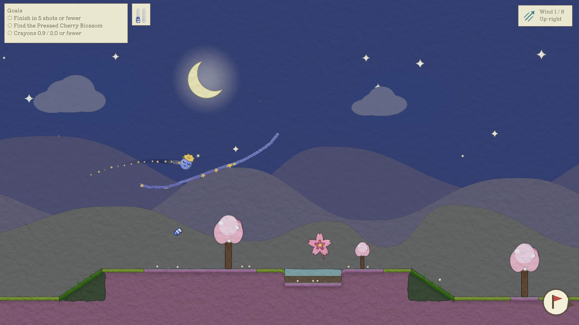 『お絵描きゴルフ』のSteamストアページが公開。最大12人でクレヨンで線を描き、その線を利用しながら遊ぶ物理ゴルフゲーム_008