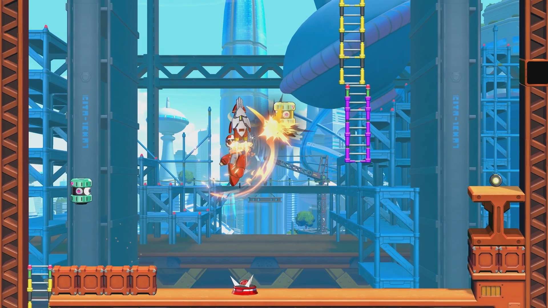 『ロックマン: デュアル オーバーライド』 プレイアブルキャラクター・ブルースのプレイ映像が公開_002