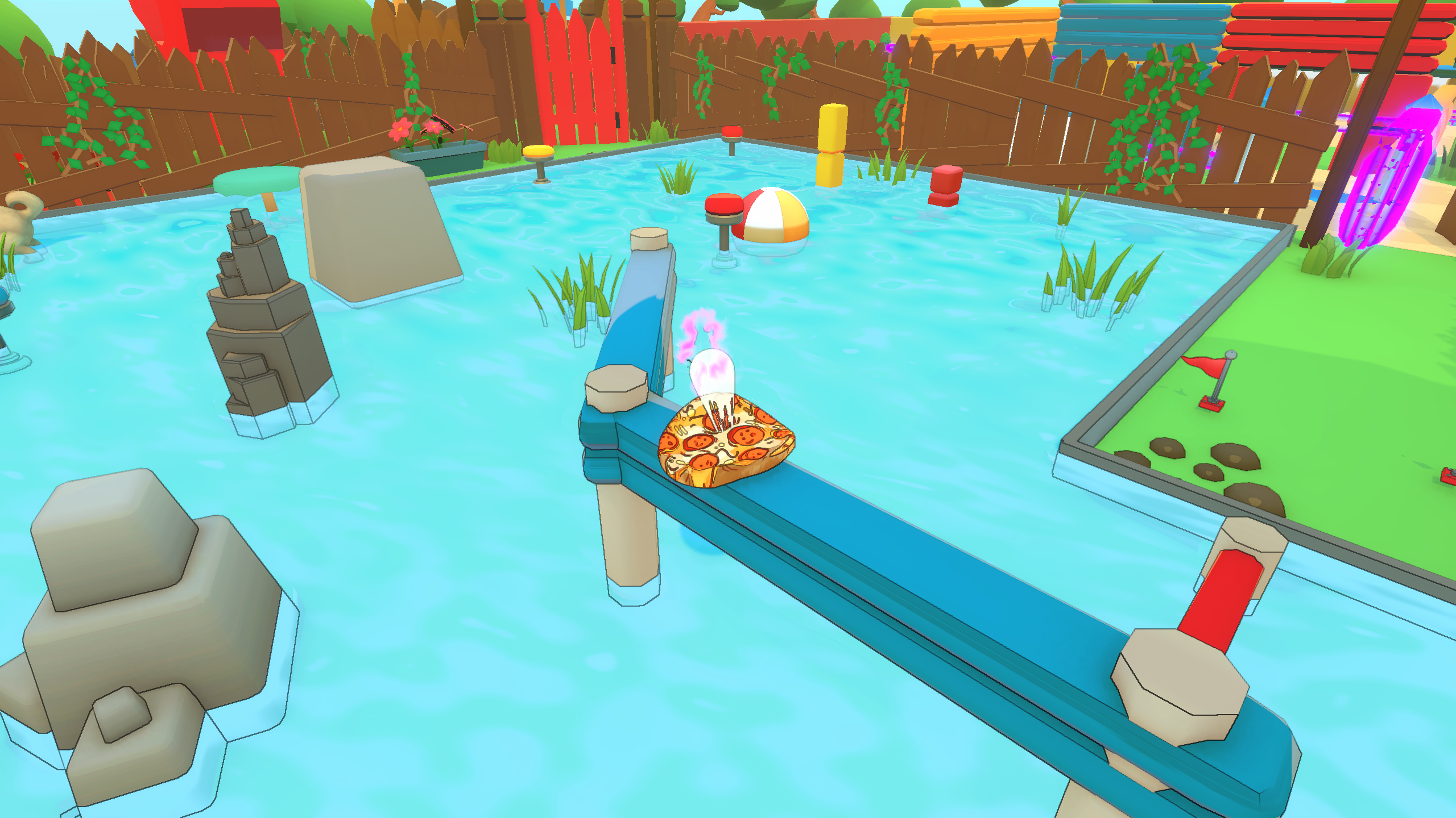 『Doughn't Panic』が面白そう。一枚のピザになっちゃったふたりが人間世界を生き抜く協力アクションゲーム_004
