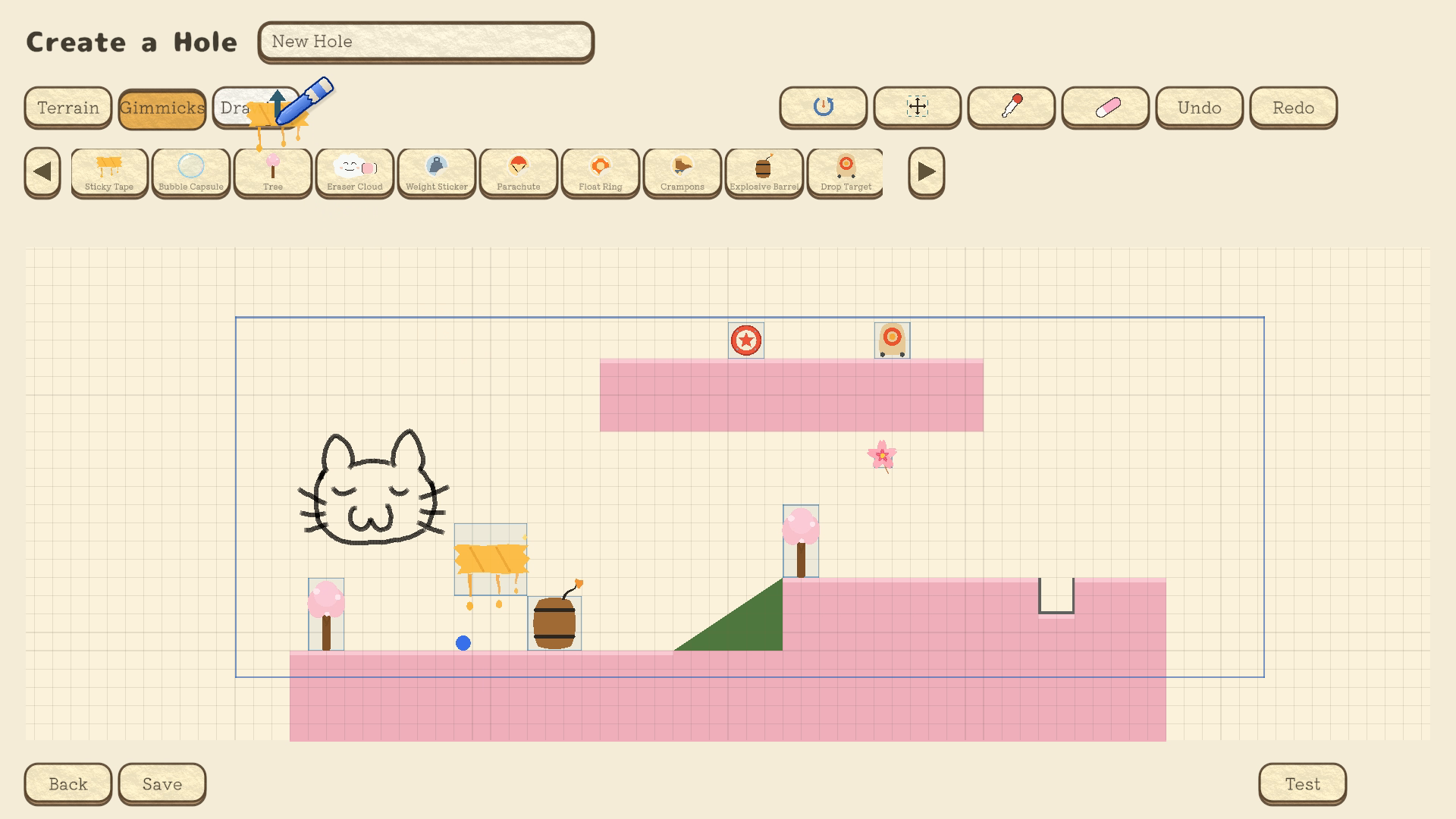 『お絵描きゴルフ』のSteamストアページが公開。最大12人でクレヨンで線を描き、その線を利用しながら遊ぶ物理ゴルフゲーム_002