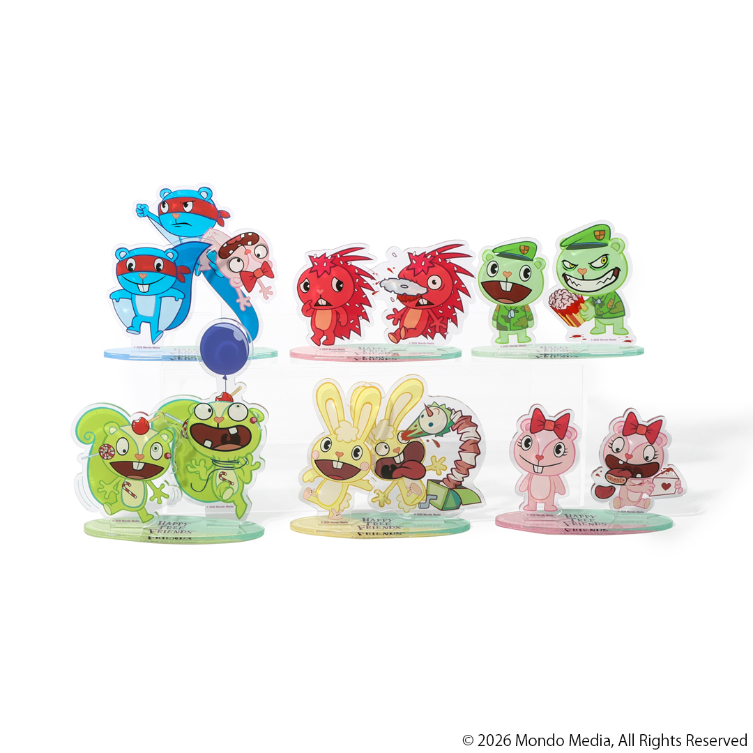 『ハッピーツリーフレンズ』首を引っ張ると“グロくなる”ギミックキーホルダーが登場_004