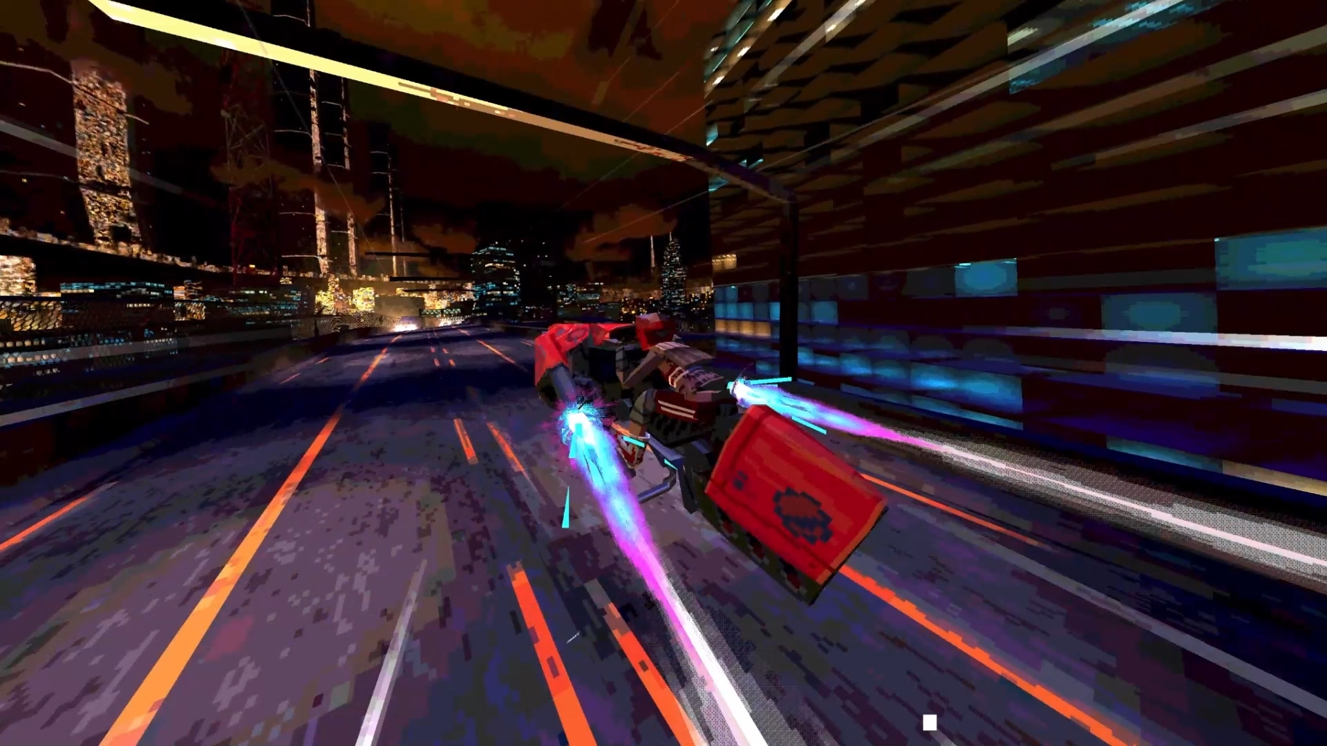 レトロなグラフィックで疾走感を味わえるレースバトルゲーム『Airframe Ultra』が11月5日に発売へ_001
