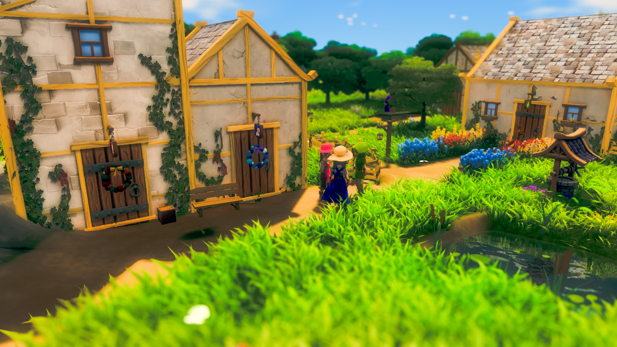 地形や建物を自由に作れる村づくりゲーム『CottageCore』Steamストアページが公開_002
