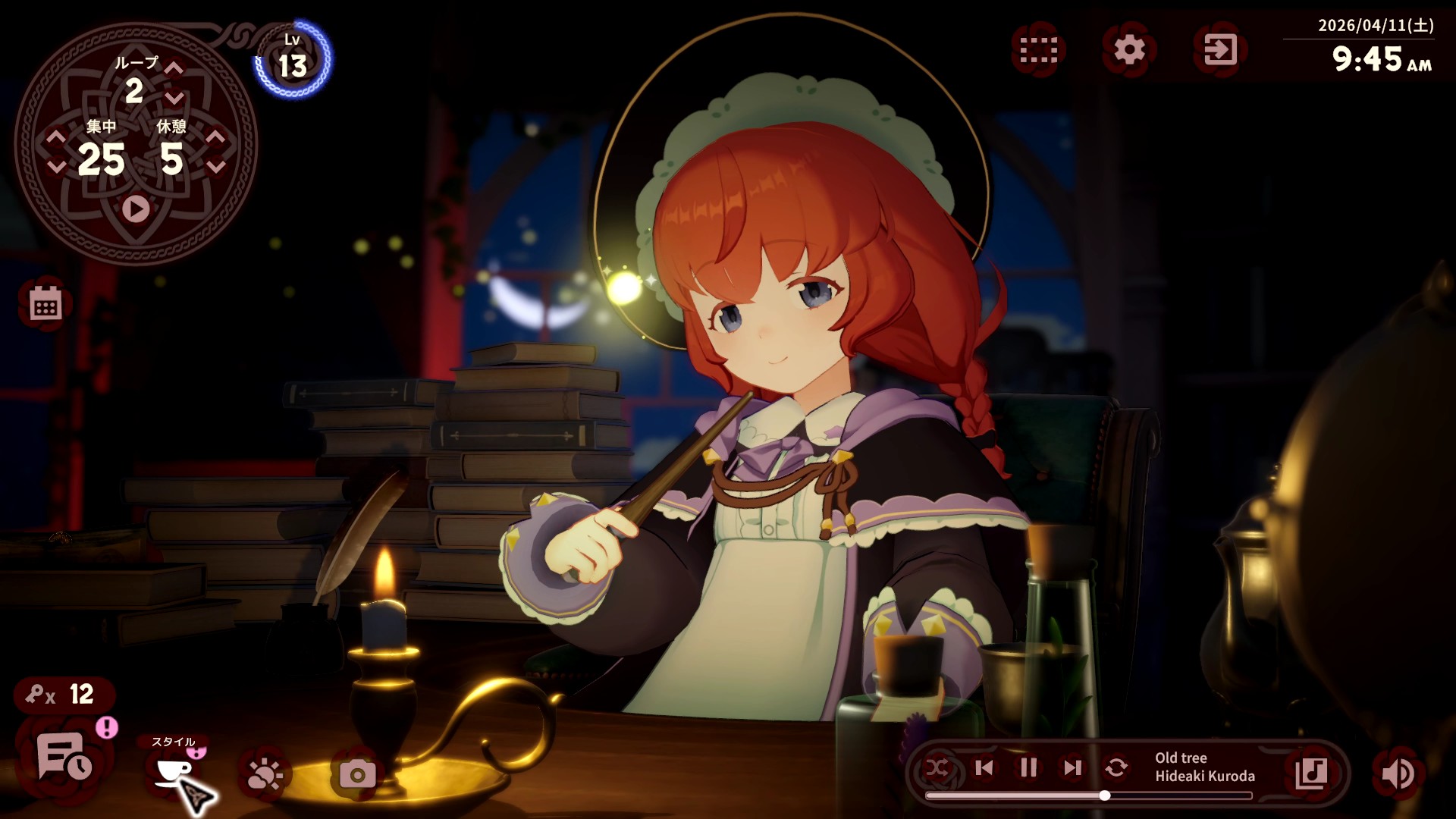 魔法使いの少女と一緒に作業するゲーム『Memory of Memorie : A Chill Story』TGS2026に映像出_002