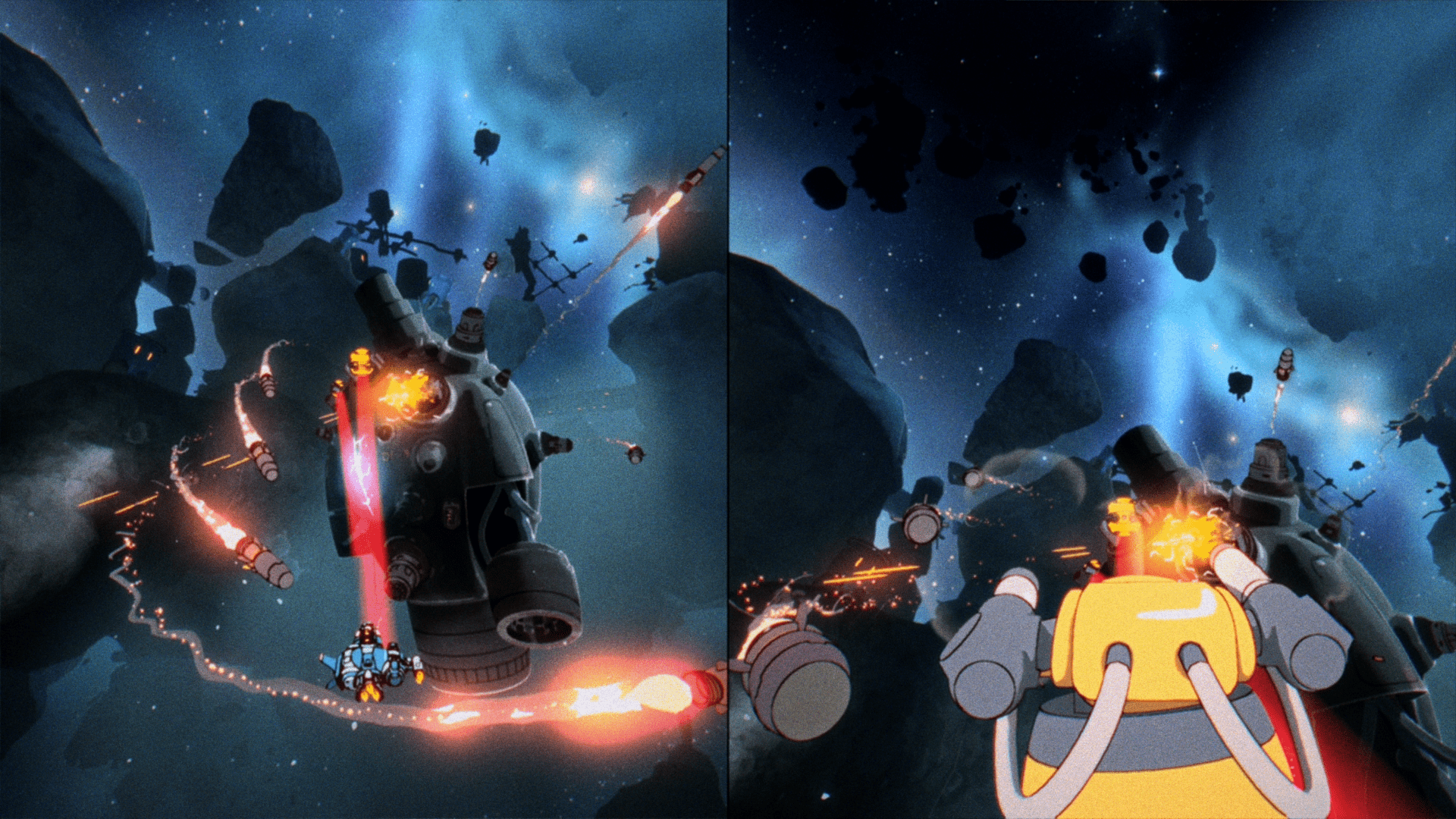 “80年代アニメ風”の雰囲気が良すぎる「2人協力」アクションゲーム『オービタルズ』本日9月3日にリリース_001