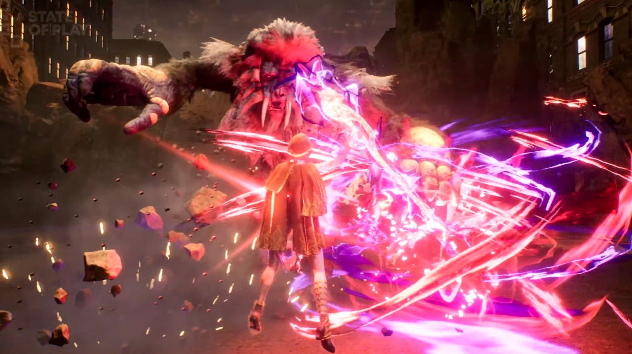 コナミが手がける新作アクションゲーム『Rhapsody in Scarlet』が発表。モンスターと共闘するバトル映像も公開_002