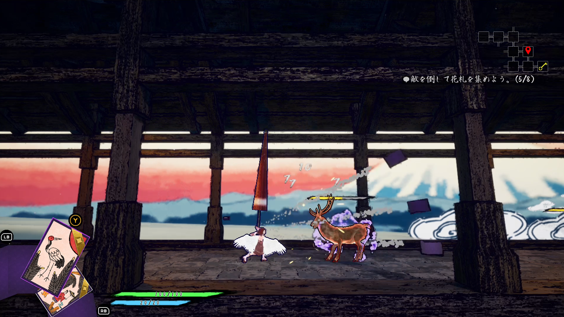 「花札」で戦うローグライトアクションゲーム『花札ノ巫孤』Steamストアページが公開_014