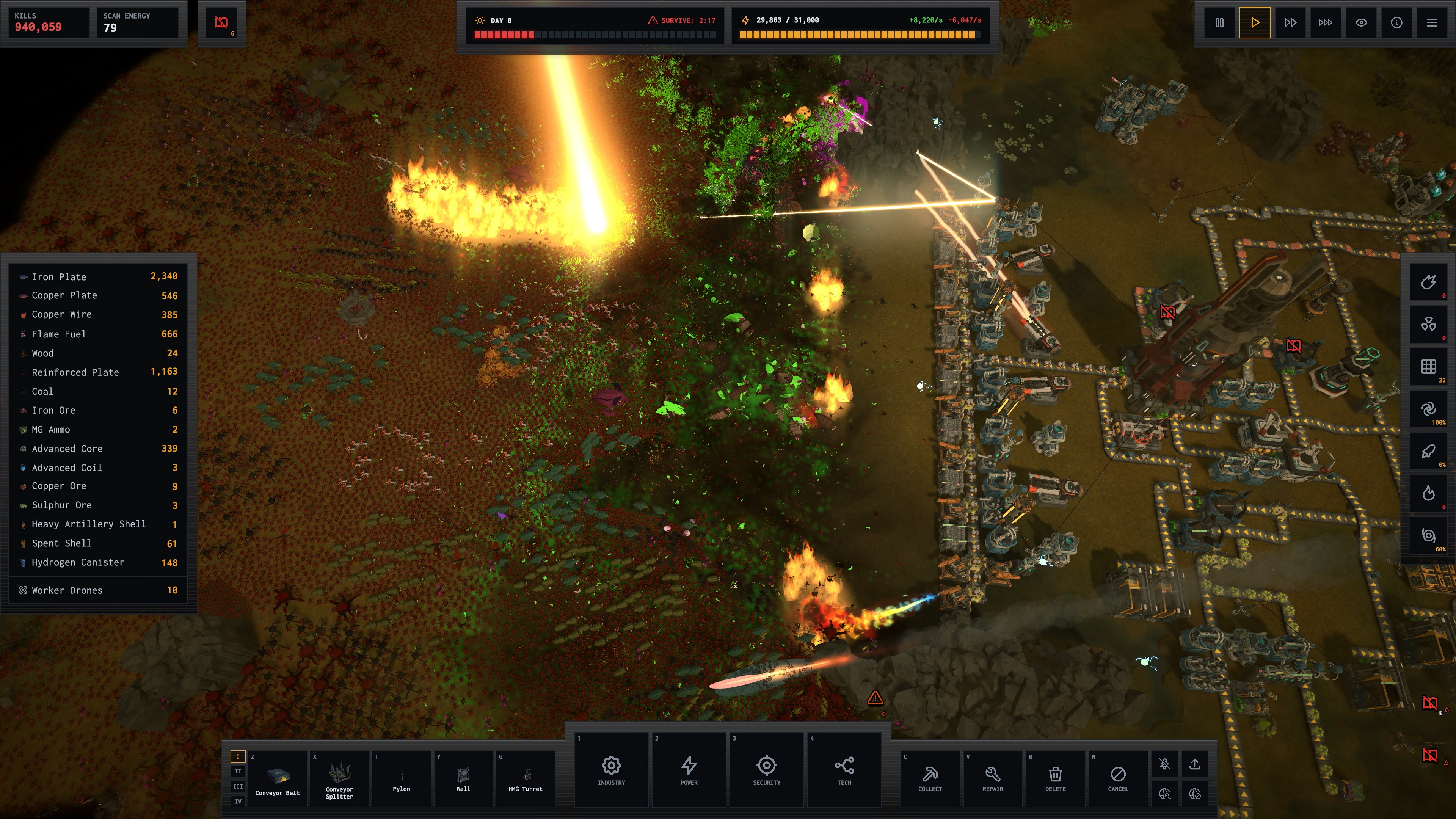 工場×タワーディフェンス×ローグライクゲーム『BELTFED』がSteamで発表。中毒性がすごそう_016