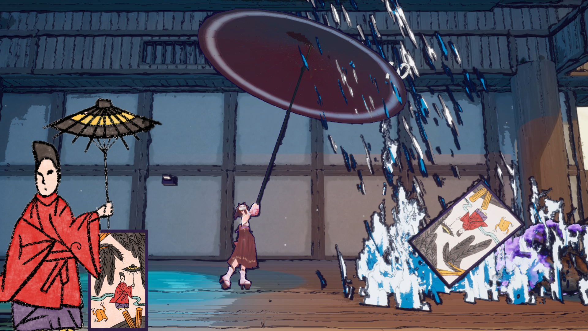 「花札」で戦うローグライトアクションゲーム『花札ノ巫孤』Steamストアページが公開_002