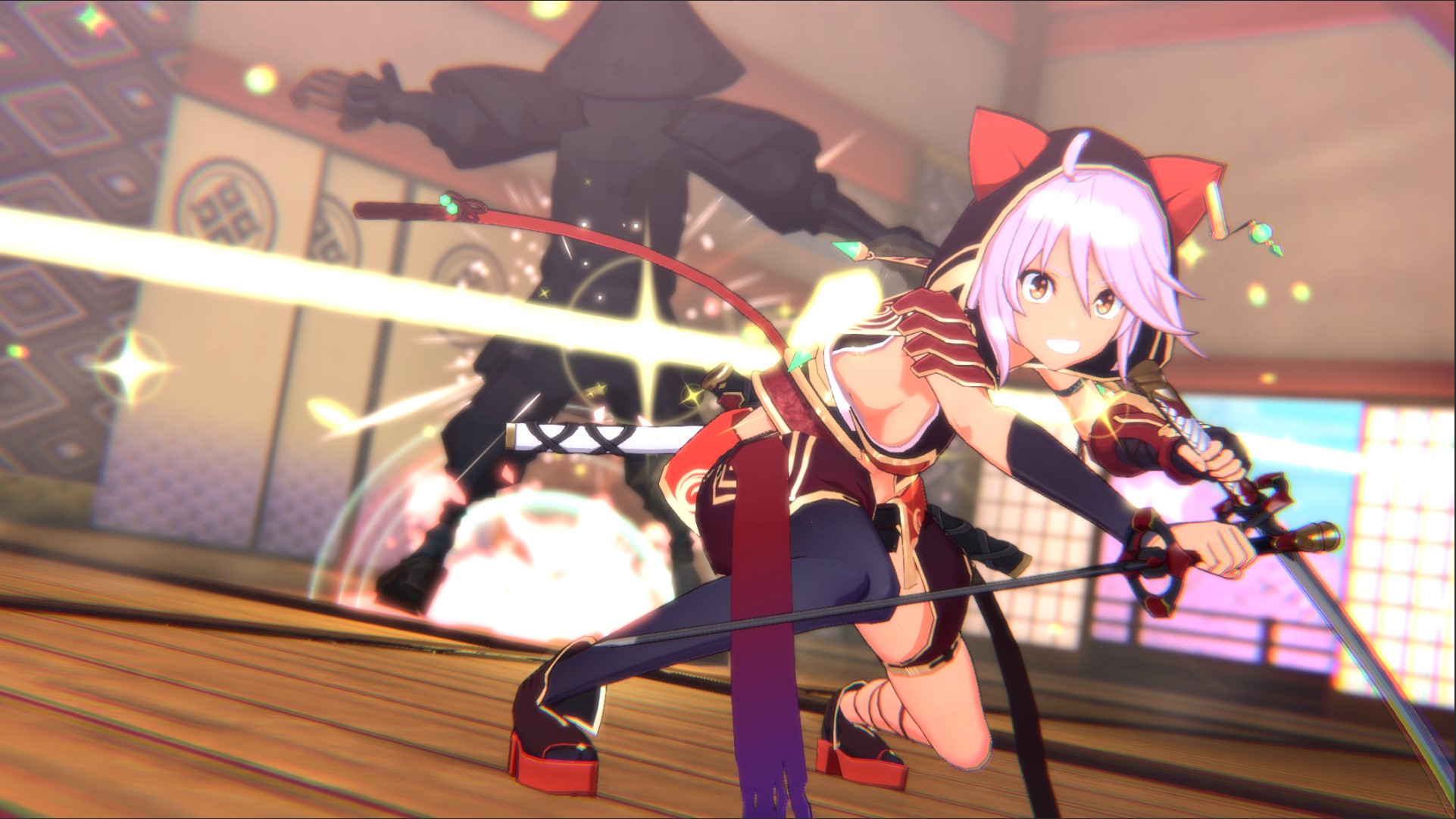 猫耳美少女が双剣でド派手なバトルをかますゲーム『夢幻桜楼閣』Nintendo Switch、Steamで11月5日発売_001