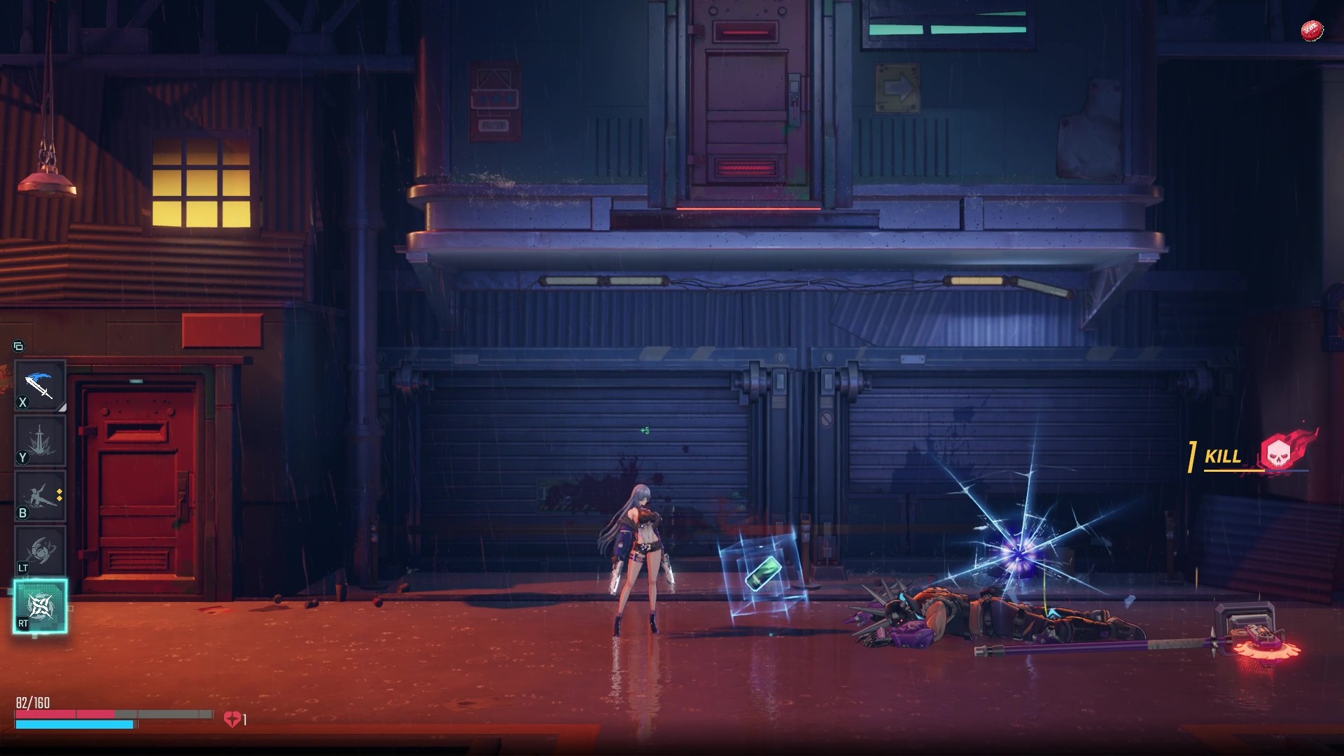 『SlashZero』レビュー・評価・感想。アニメ調でサイバーパンクな横スクローグライク_034
