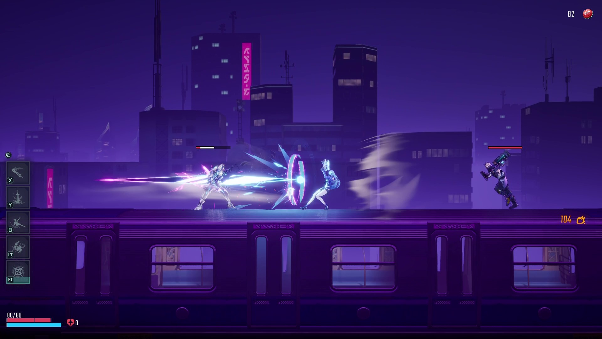 『SlashZero』レビュー・評価・感想。アニメ調でサイバーパンクな横スクローグライク_004