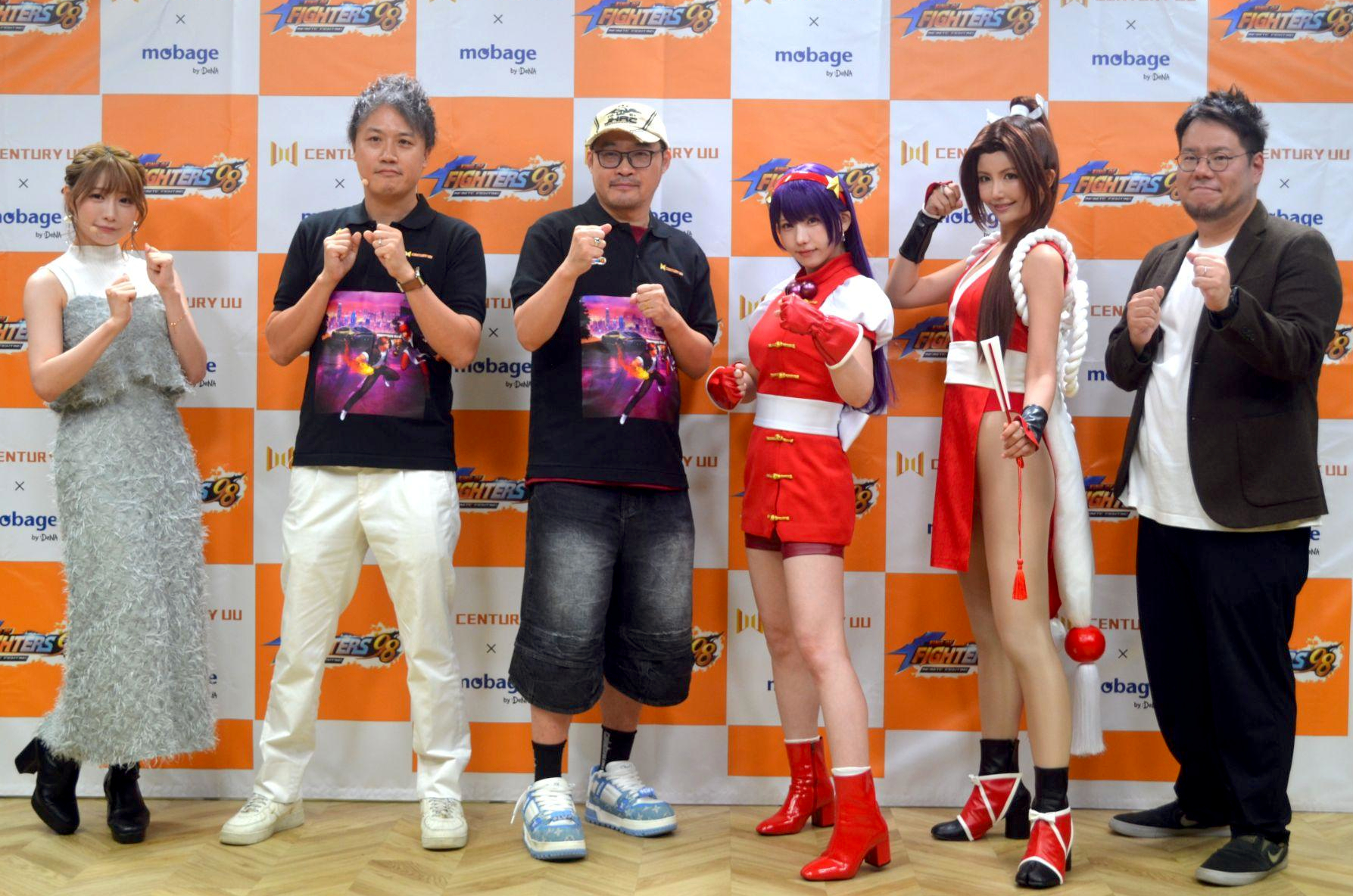 えなこさんが麻宮アテナ、南あみさんが不知火舞の公式コスプレイヤーに就任。『KOF98 IF』発表会レポート_001