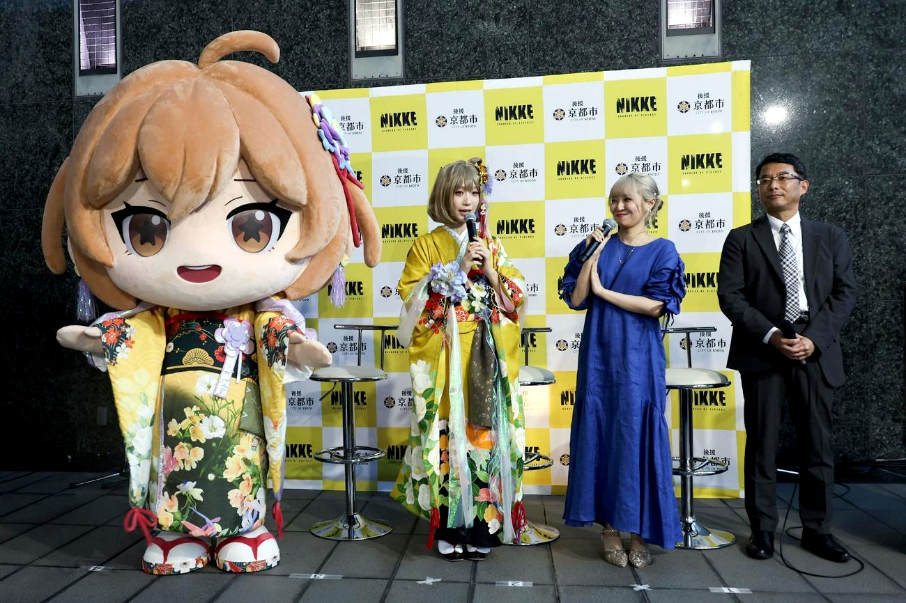 「アニス:スター」の着物を伊織もえさんが披露。「NIKKE in 京都 第2弾」発表会をレポート_002