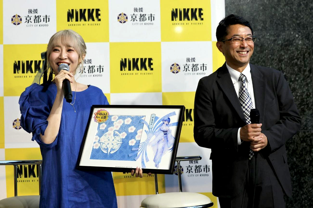 「アニス:スター」の着物を伊織もえさんが披露。「NIKKE in 京都 第2弾」発表会をレポート_005