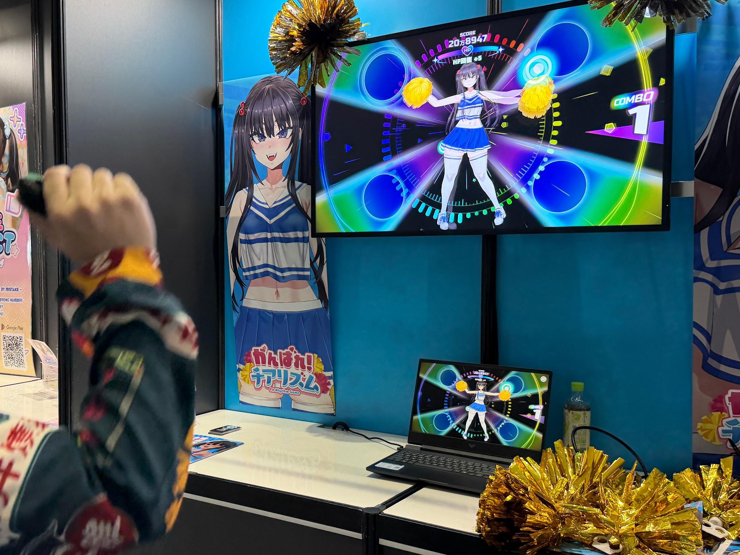『がんばれ!チアリズム』試遊レポート:“朝凪先生”キャラデザ(CV:陽向葵ゅか)のフィットネスリズムゲーム_005