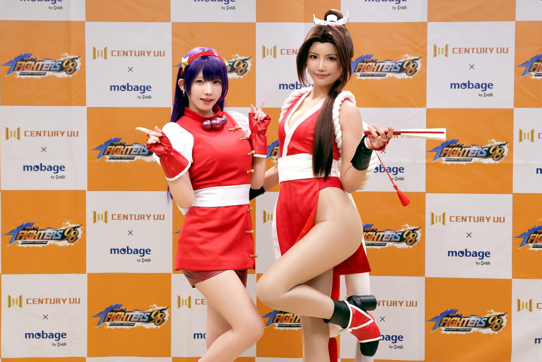 えなこさんが麻宮アテナ、南あみさんが不知火舞の公式コスプレイヤーに就任。『KOF98 IF』発表会レポート_007