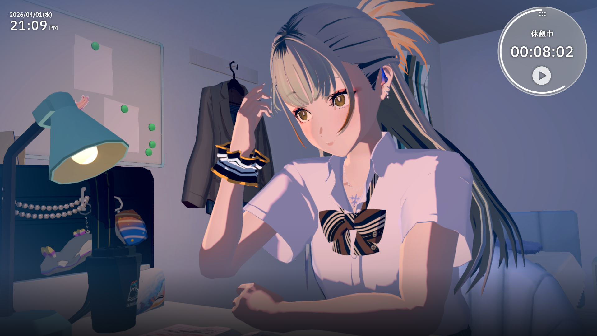 感情豊かな少女・シオイと作業通話するゲーム『Chill with You : SHIOI’s Sparkling Scenes』_005