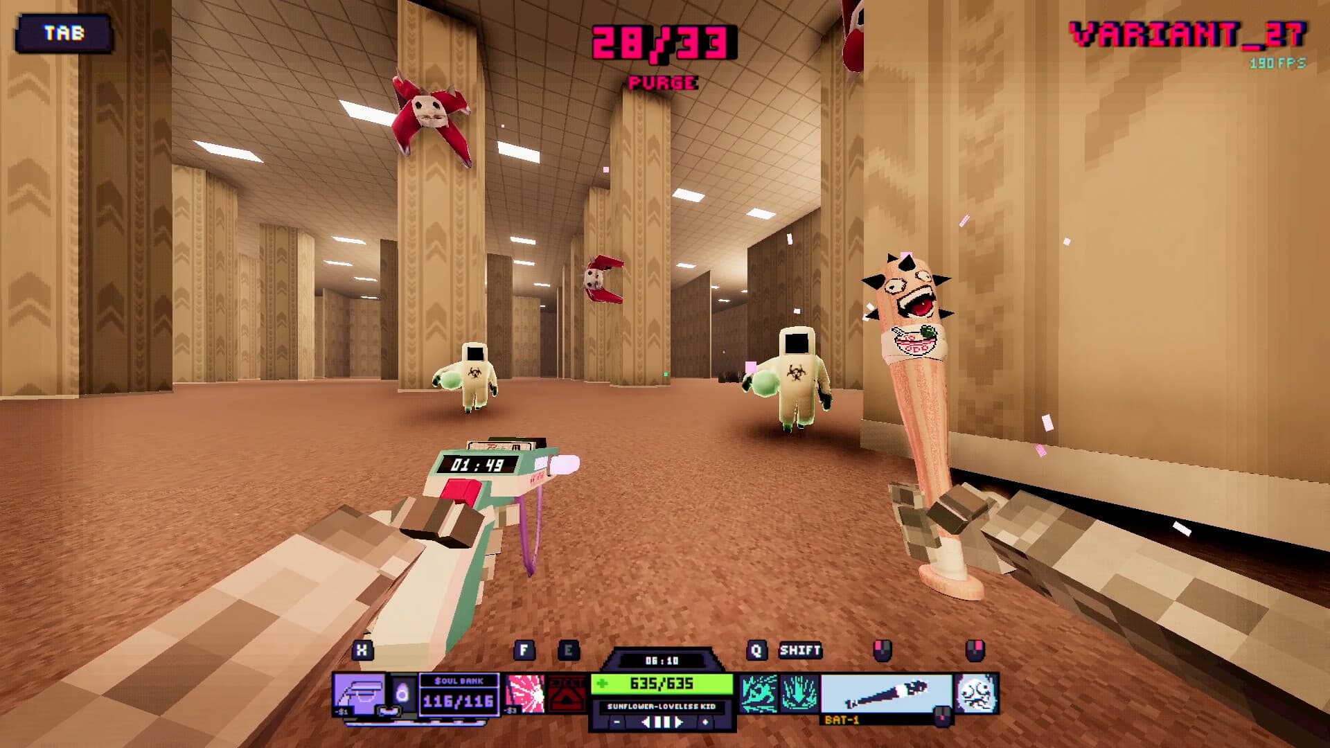レトロ×サイケデリックな90年代風ローグライクFPS『ODDCORE』大型アップデート「モール33」を配信_007