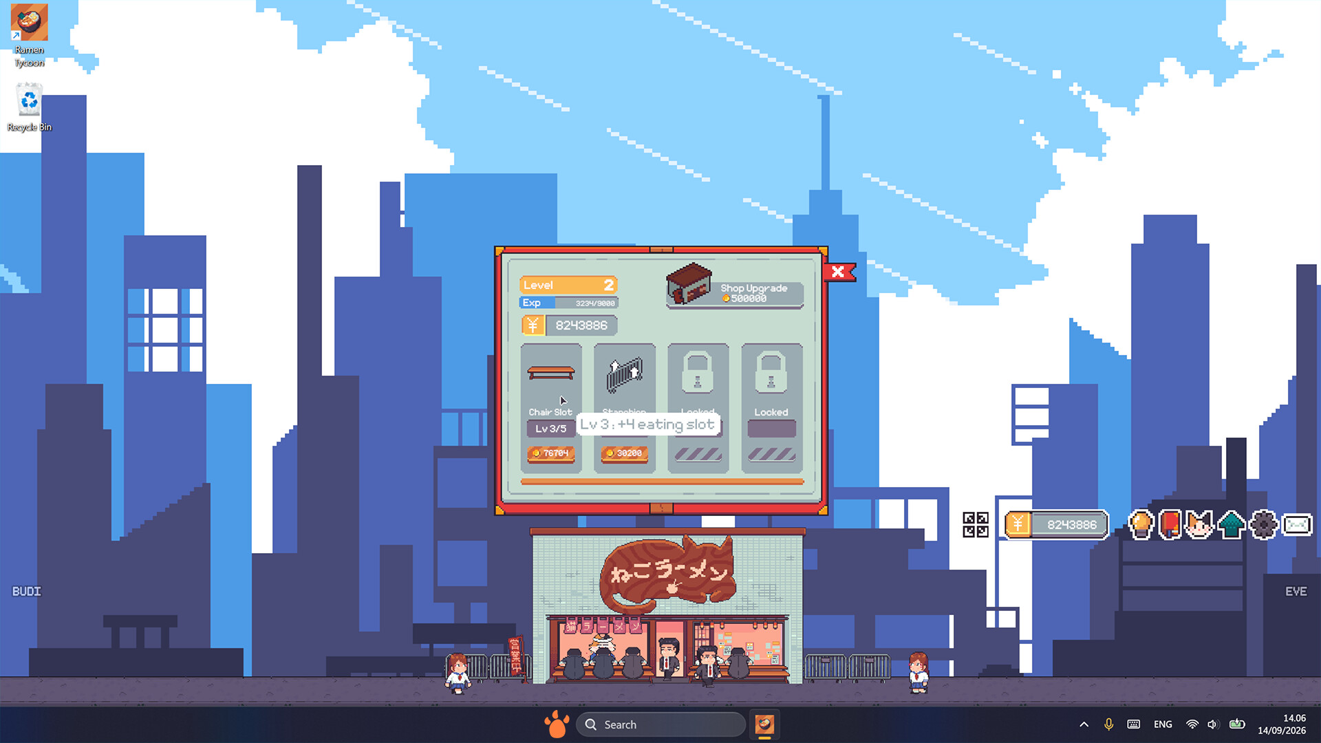『Desktop Ramen Tycoon』がSteam向けに発表。猫が営む居心地の良いラーメン店を経営する放置系ゲーム_002