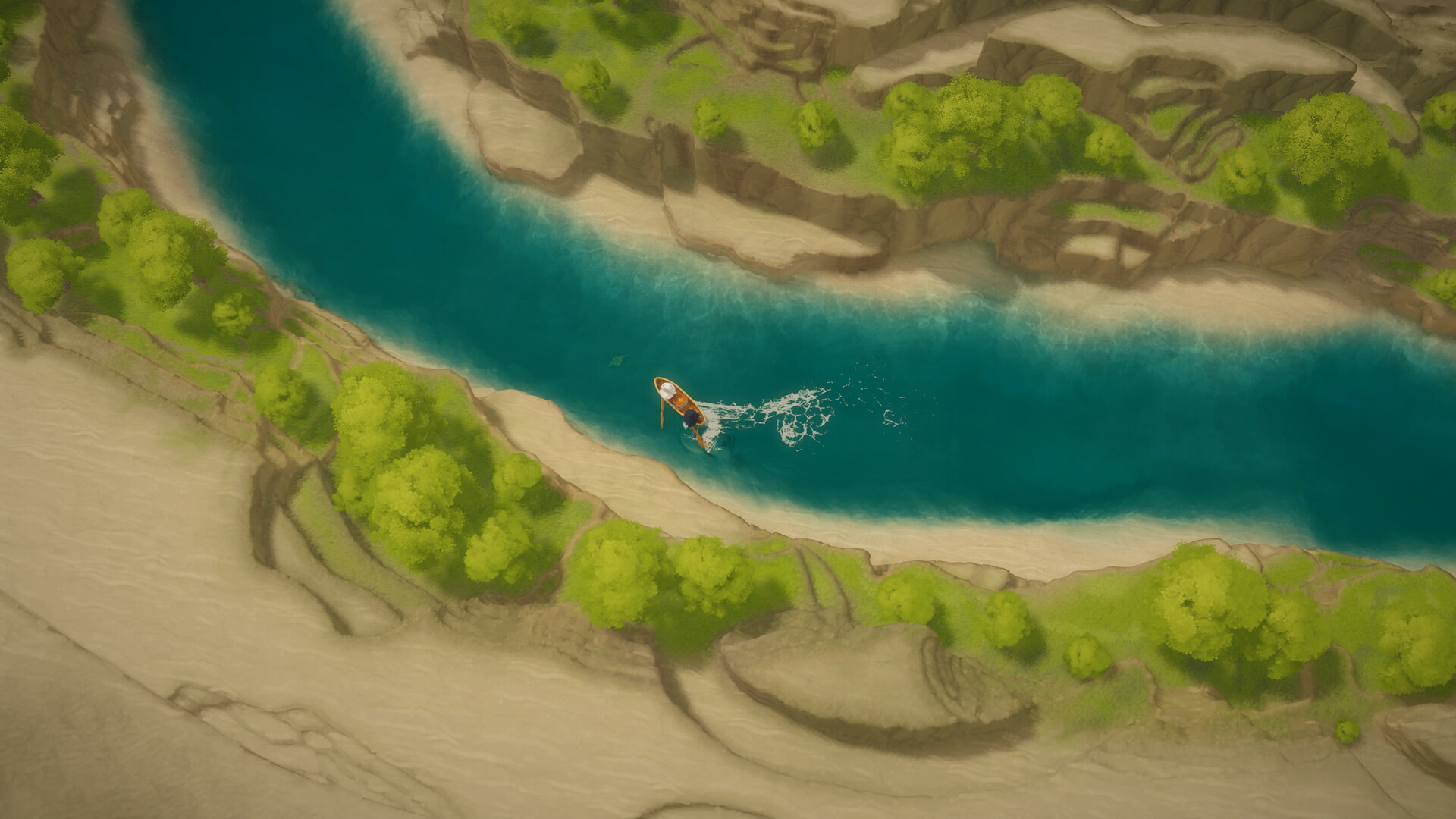 『Paddle Cats』が開発中。2匹のネコがボートを漕いで釣りをするふたり協力ゲーム_002