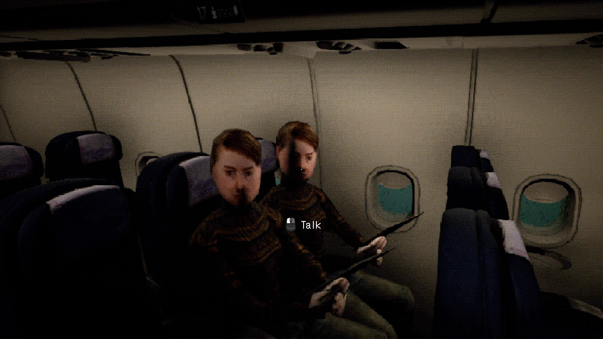 『Night Plane』の体験版がSteamにて配信中。破滅する運命にある飛行機で客室乗務員として働くホラーゲーム_003